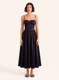 Margot Black Corset Maxi Dress