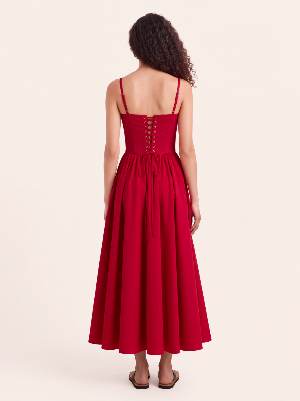 Margot Red Corset Maxi Dress