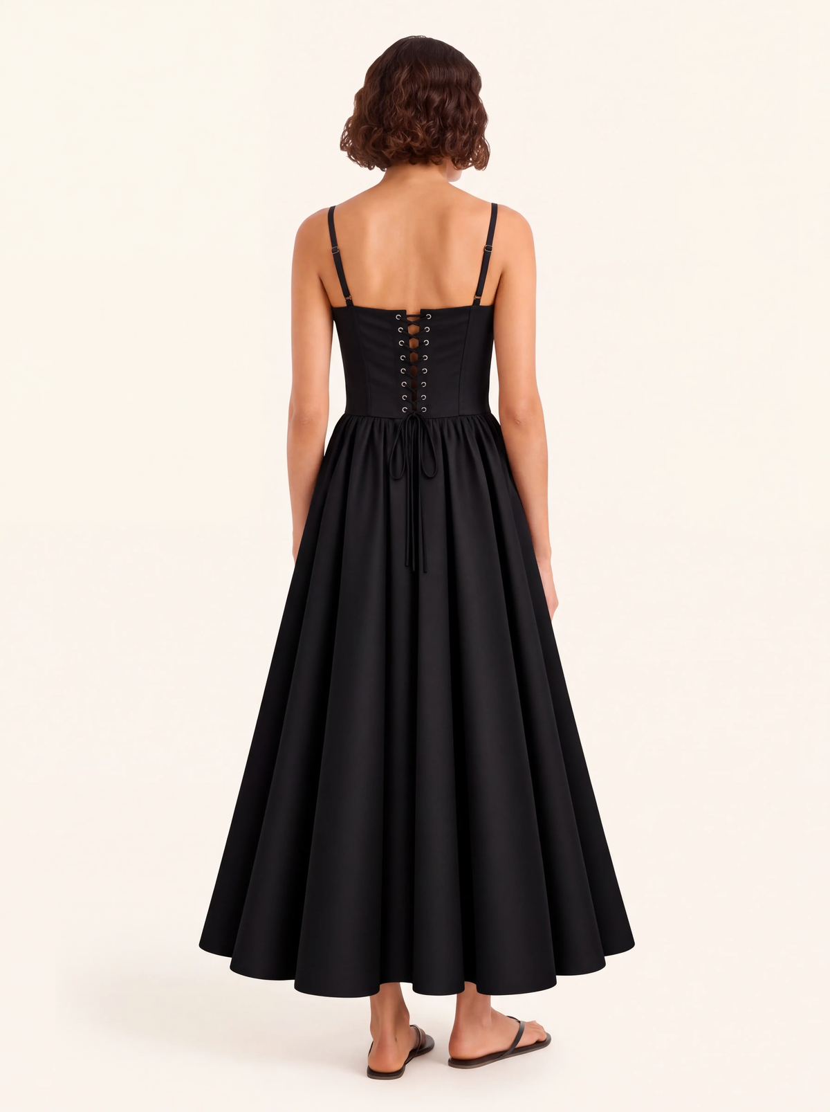 Margot Black Corset Maxi Dress