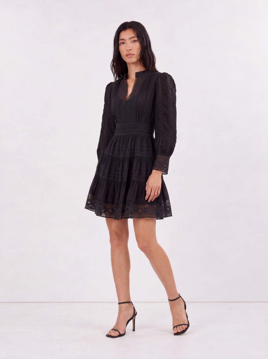 Atelier Lace Black Mini Dress