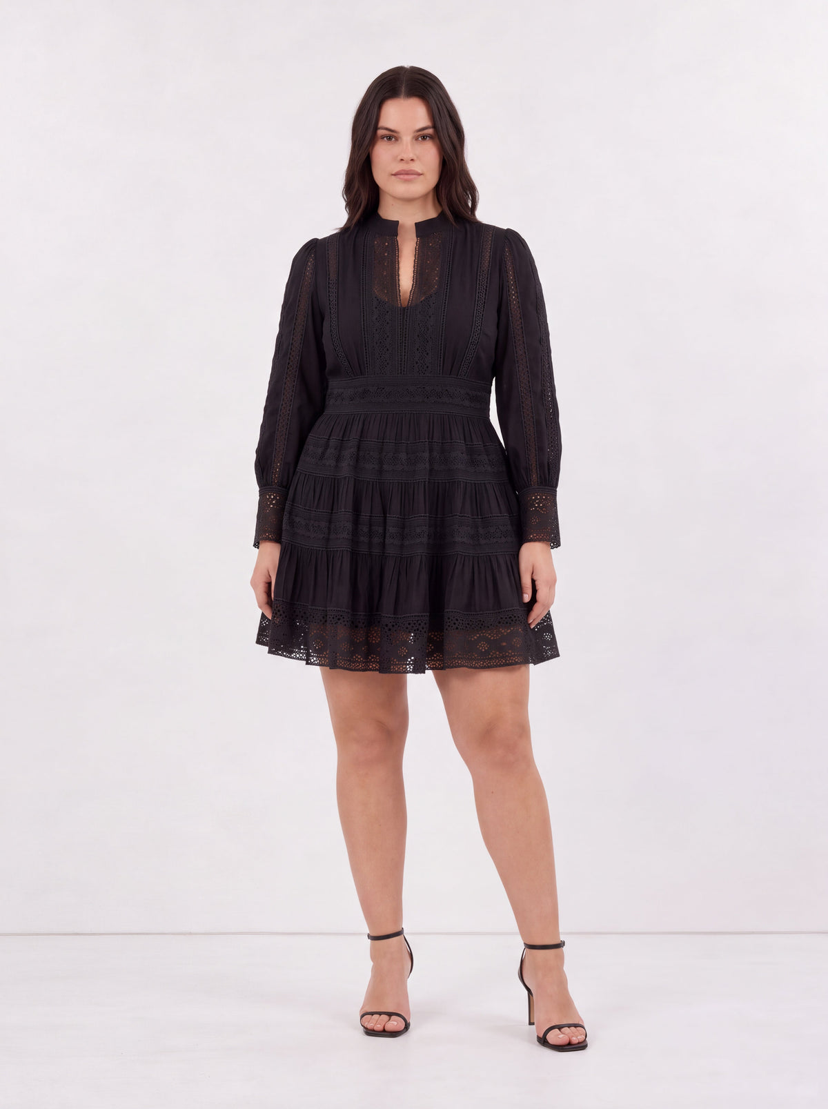 Atelier Lace Black Mini Dress