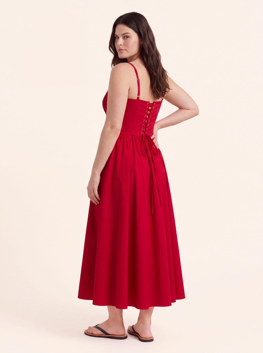 Margot Red Corset Maxi Dress