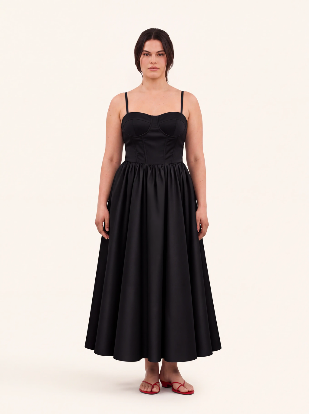 Margot Black Corset Maxi Dress