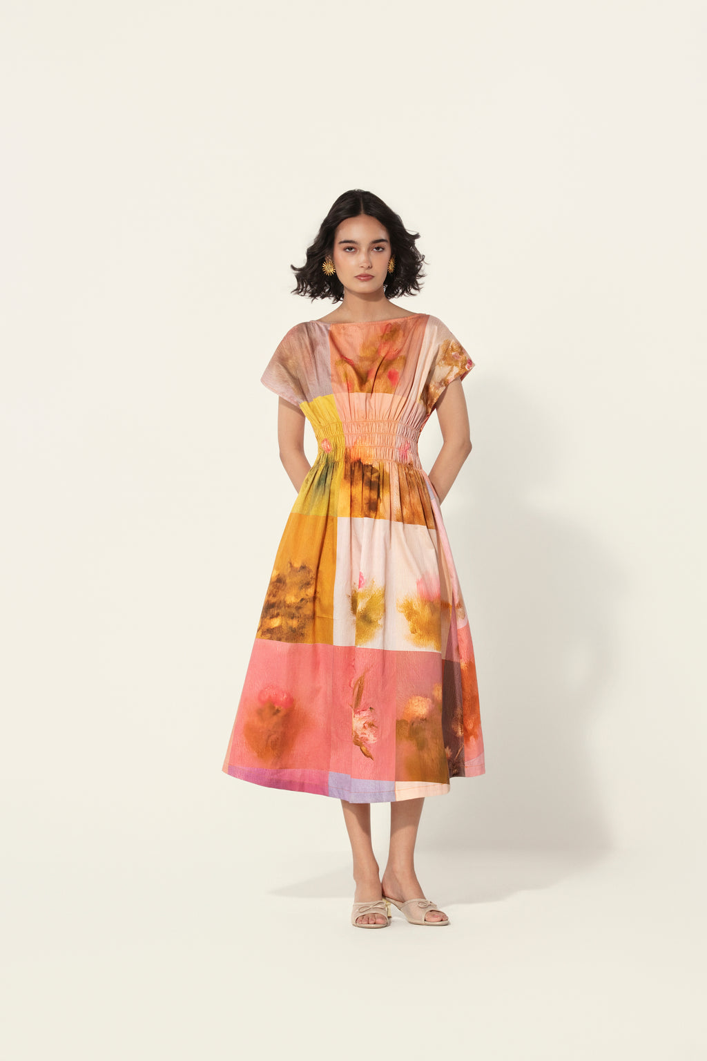 Amelia Smocked Midi Dress
