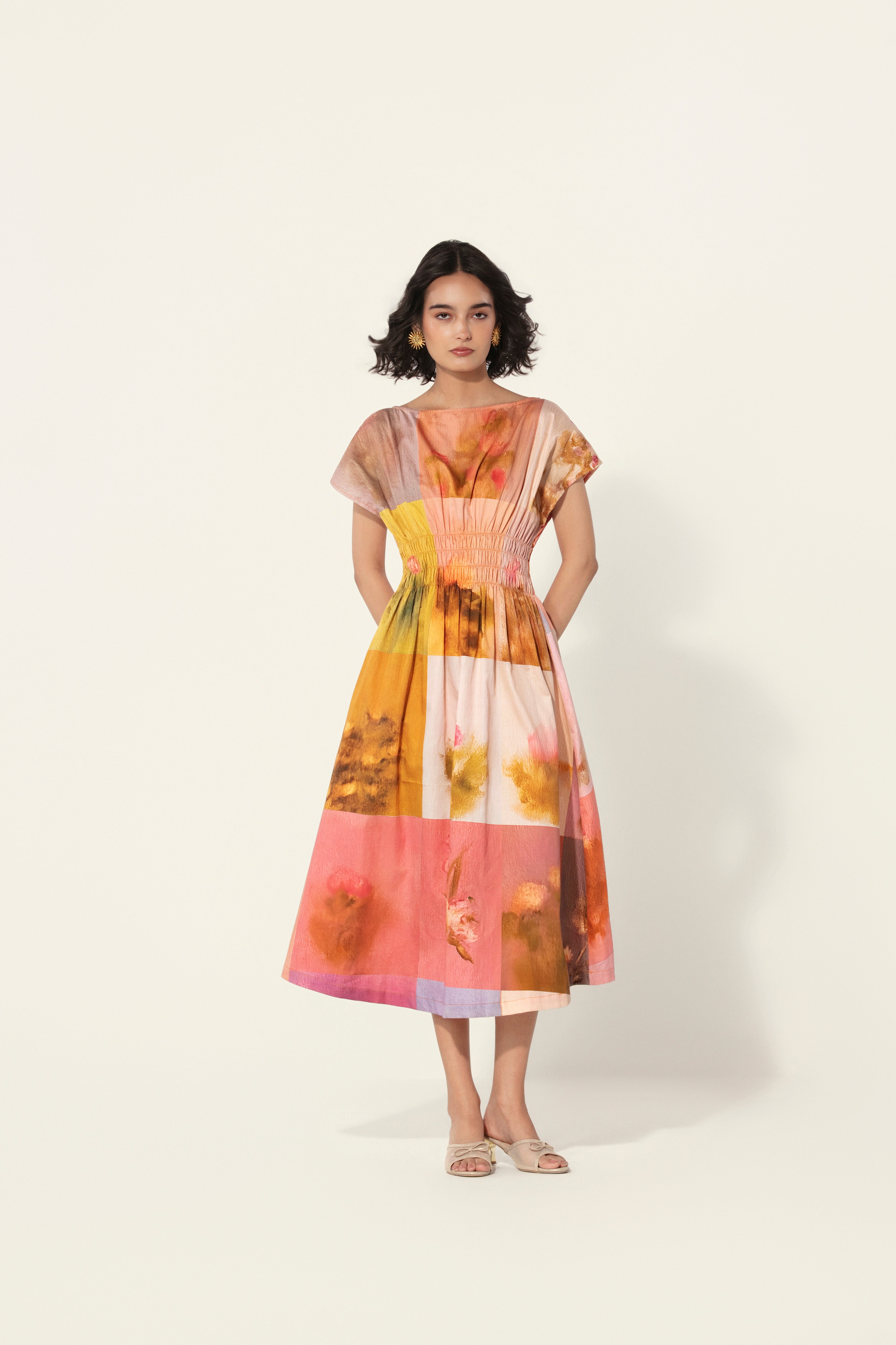 Amelia Smocked Midi Dress