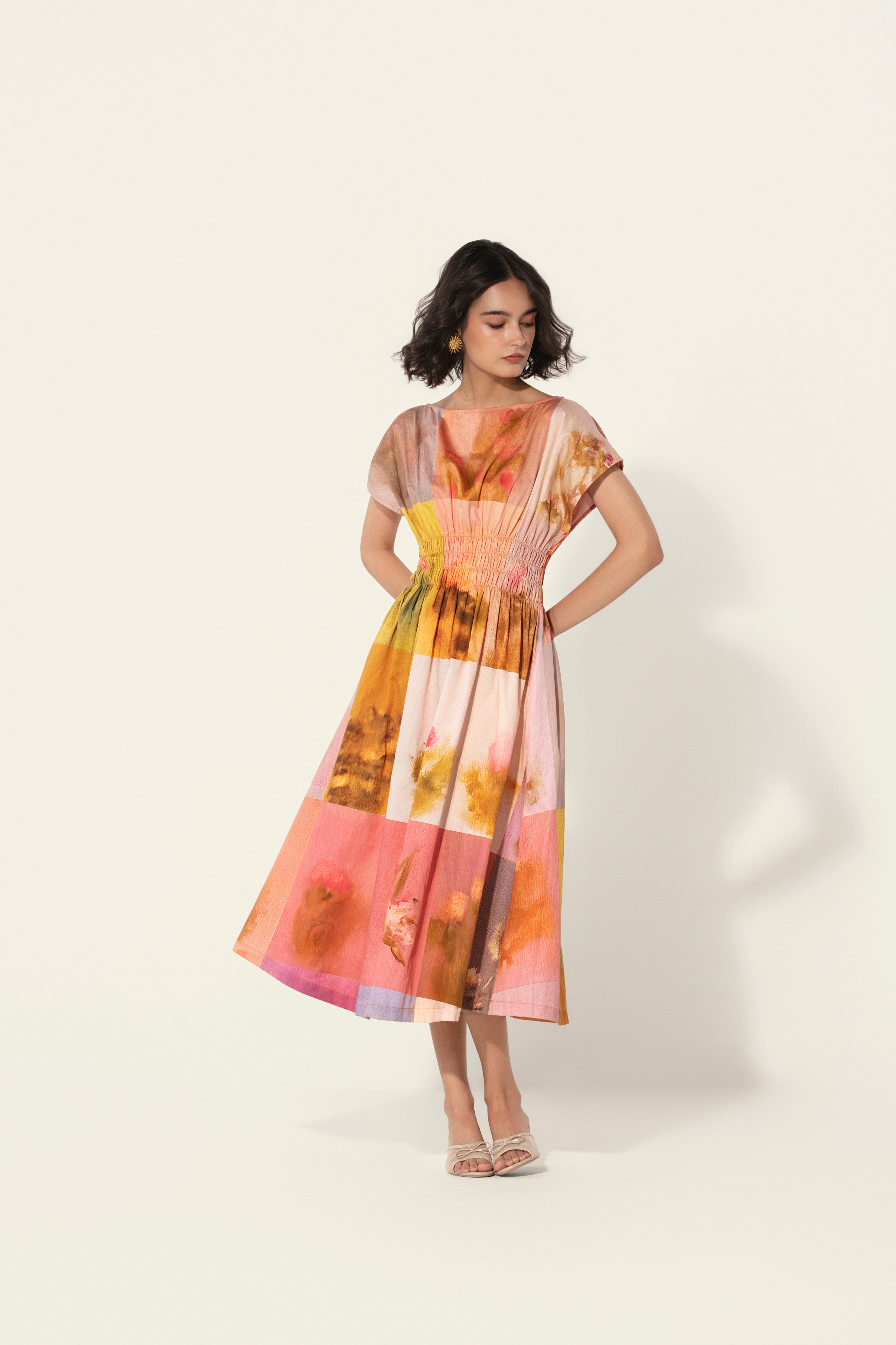 Amelia Smocked Midi Dress