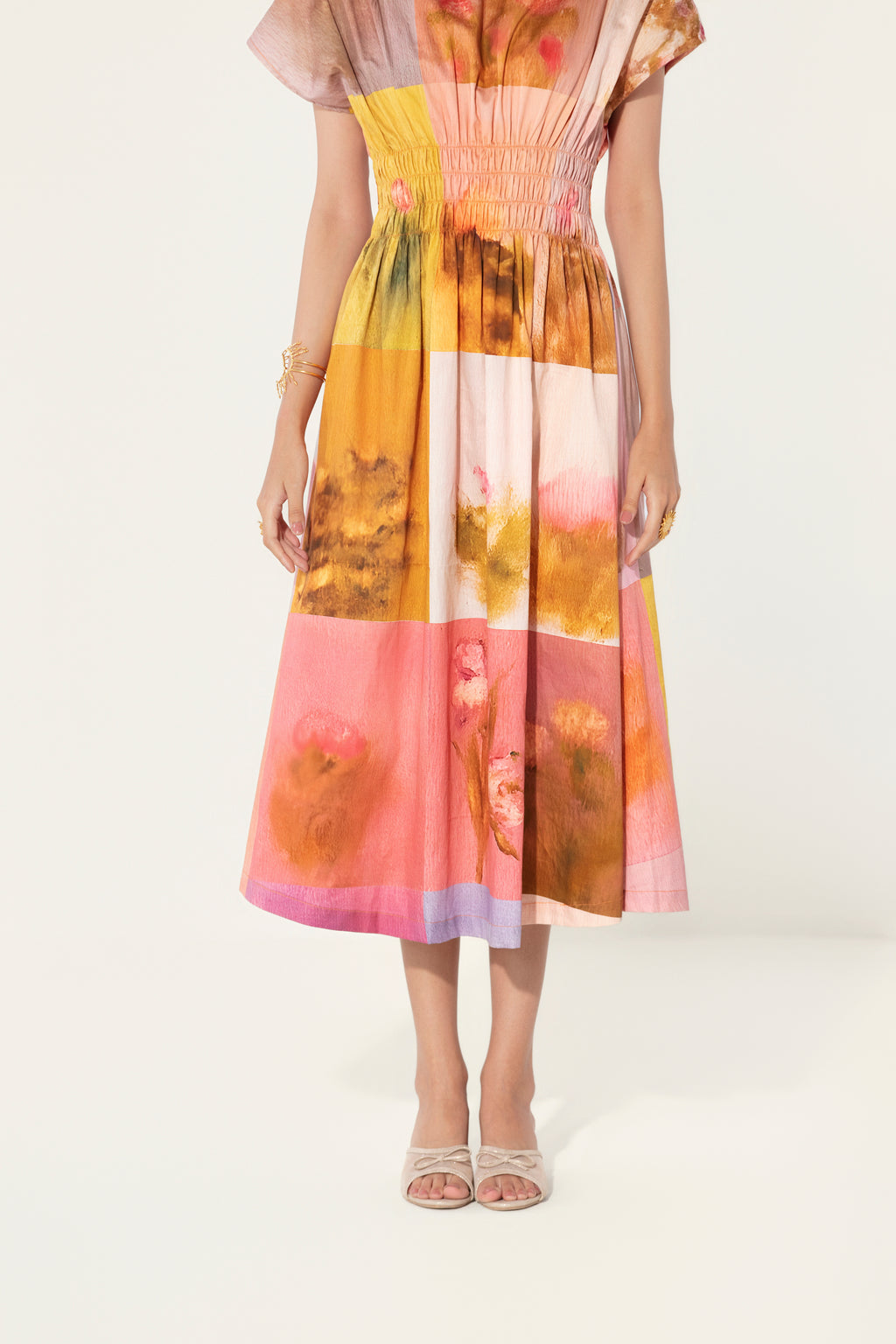 Amelia Smocked Midi Dress