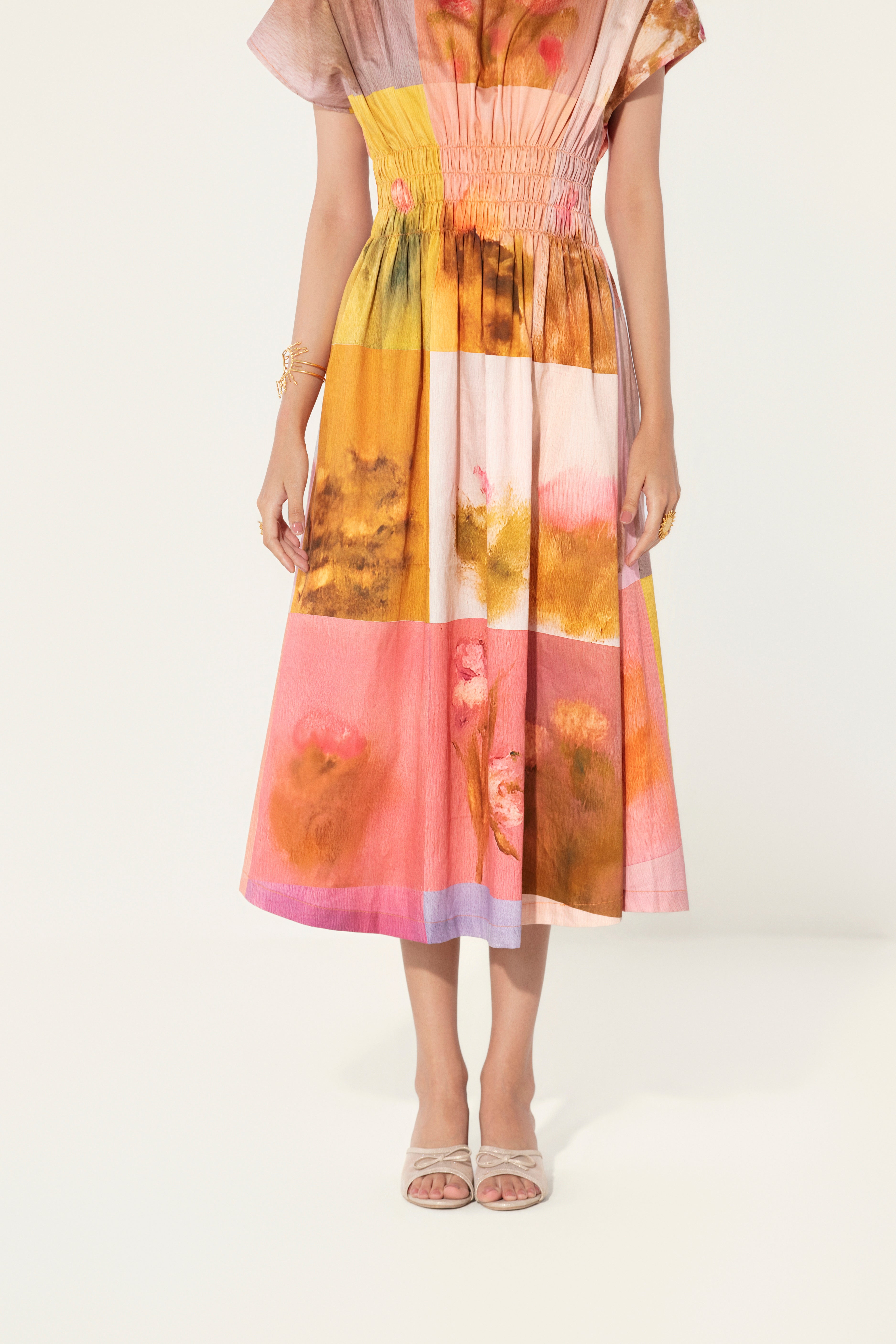 Amelia Smocked Midi Dress