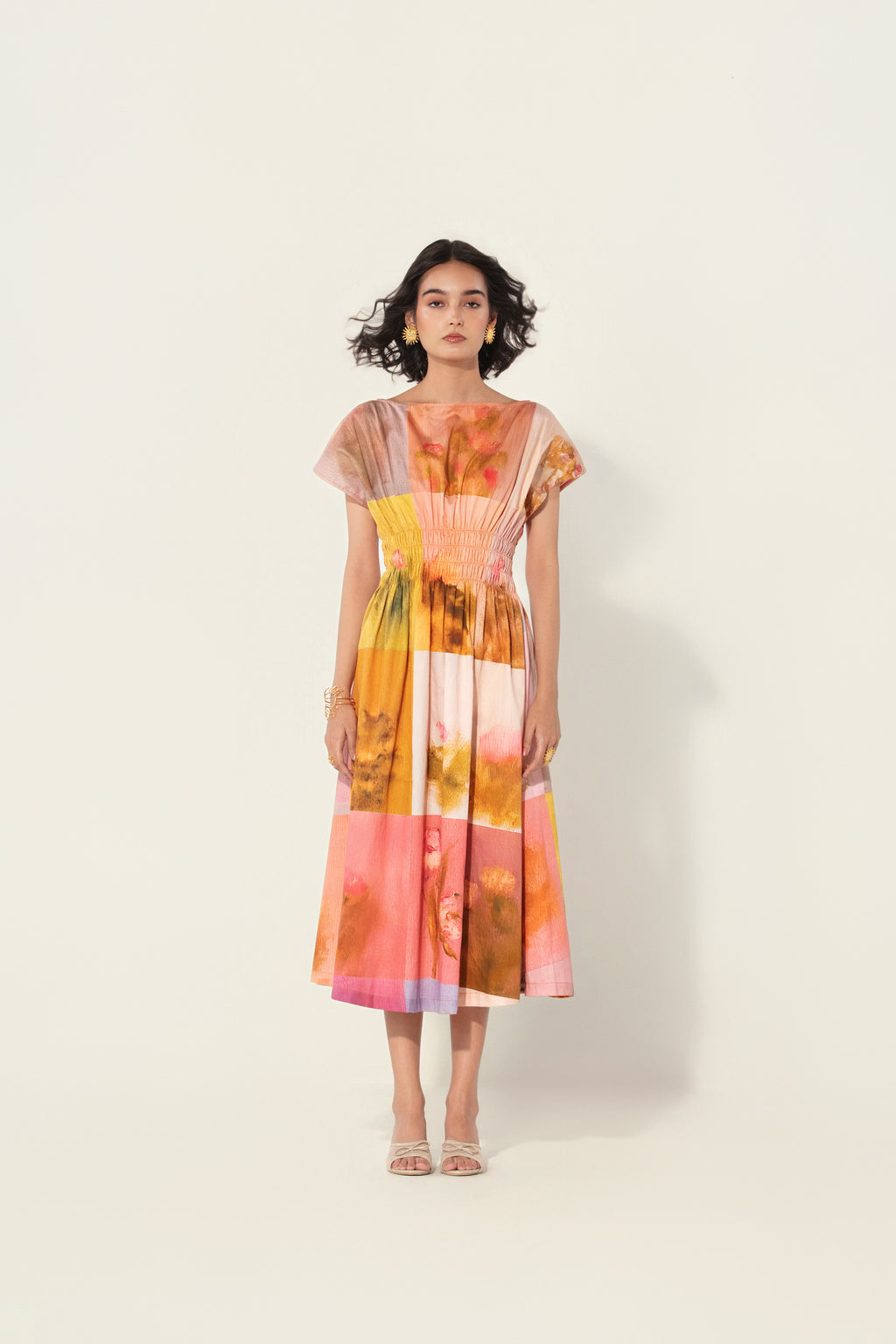 Amelia Smocked Midi Dress