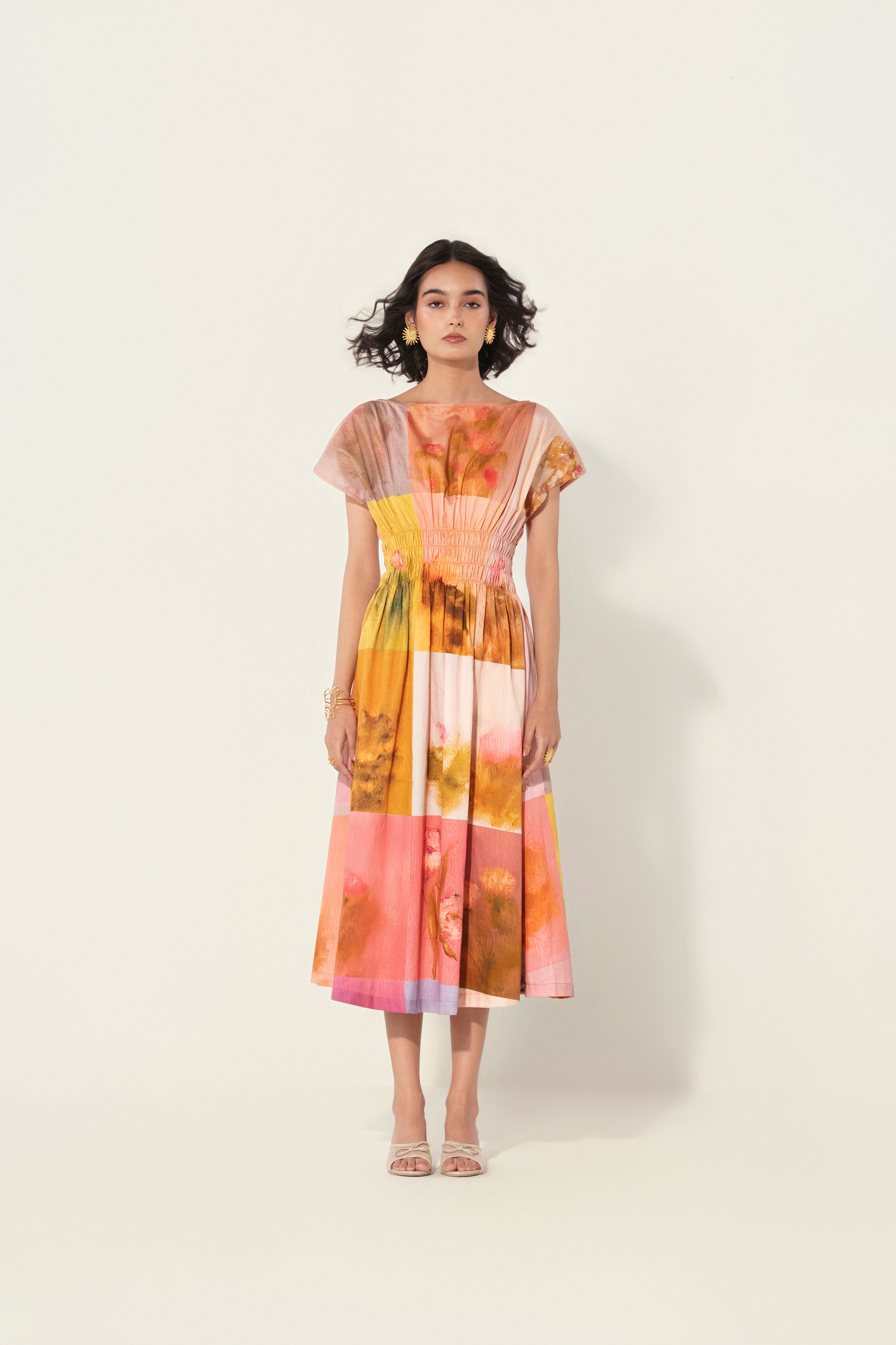 Amelia Smocked Midi Dress