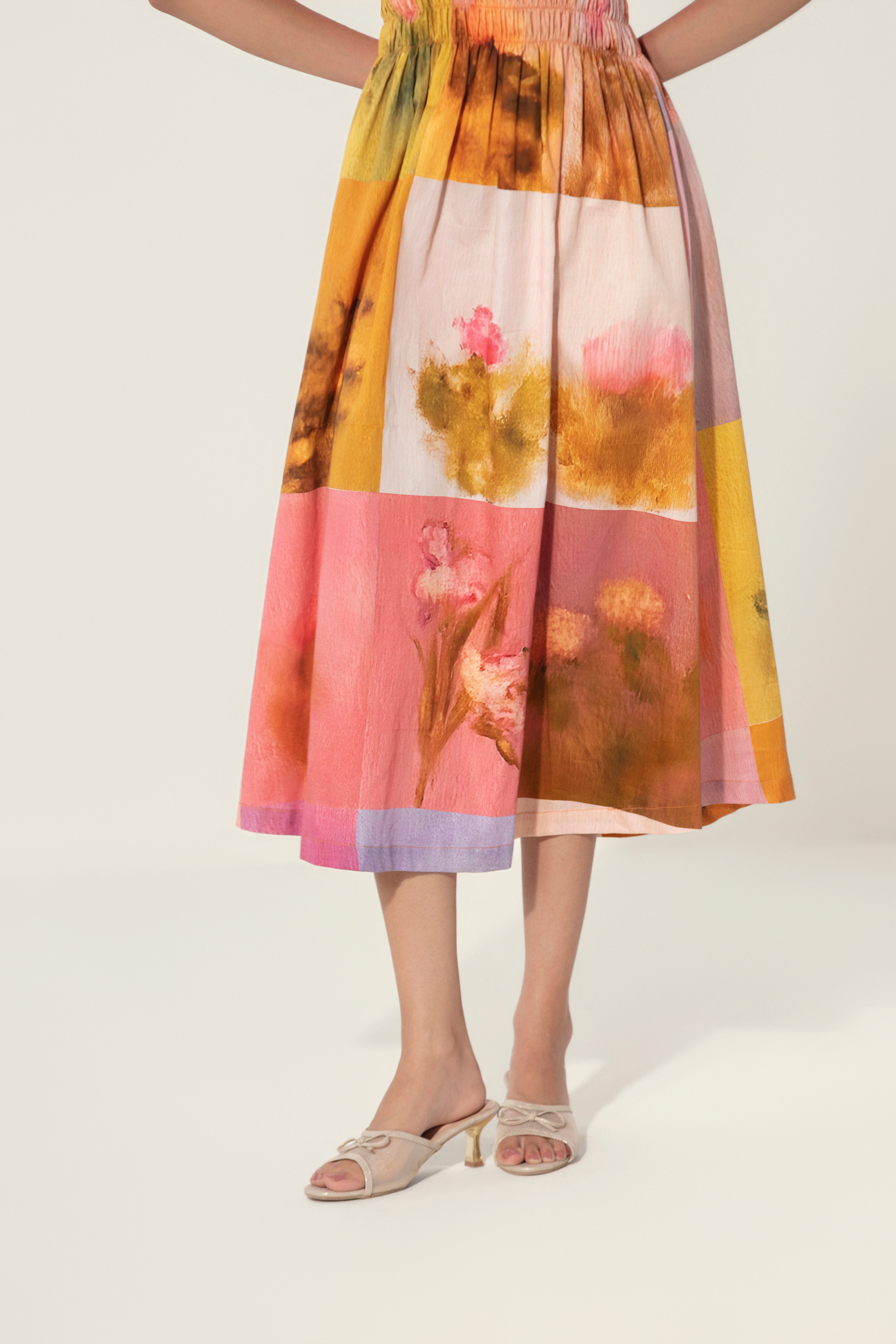 Amelia Smocked Midi Dress