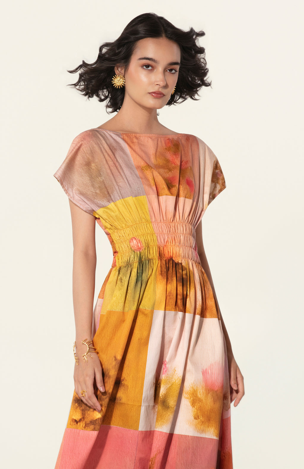 Amelia Smocked Midi Dress