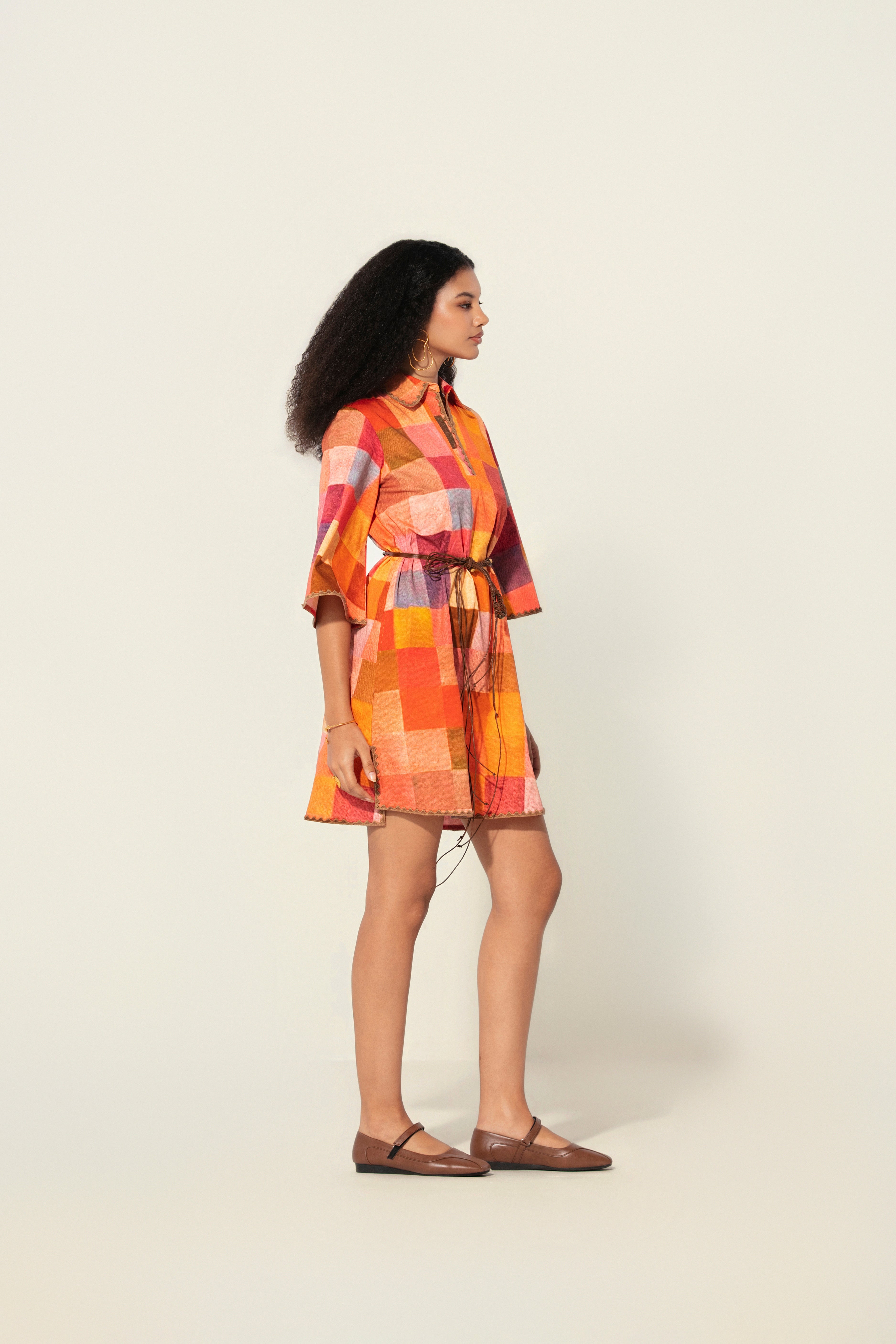 Gira Belted Mini Dress