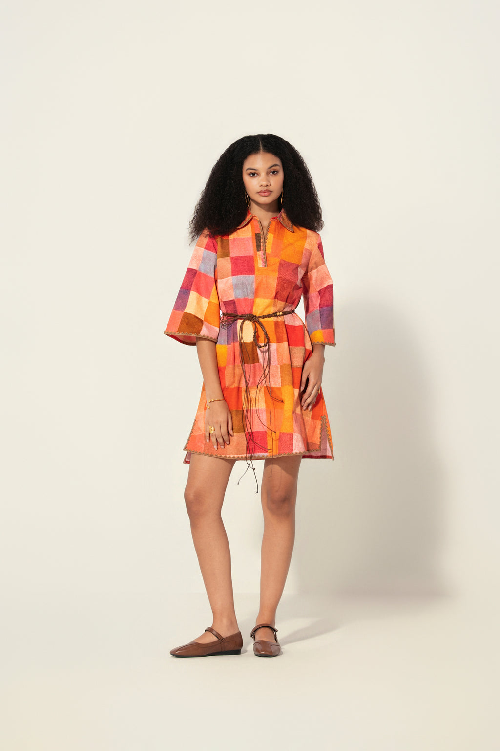 Gira Belted Mini Dress