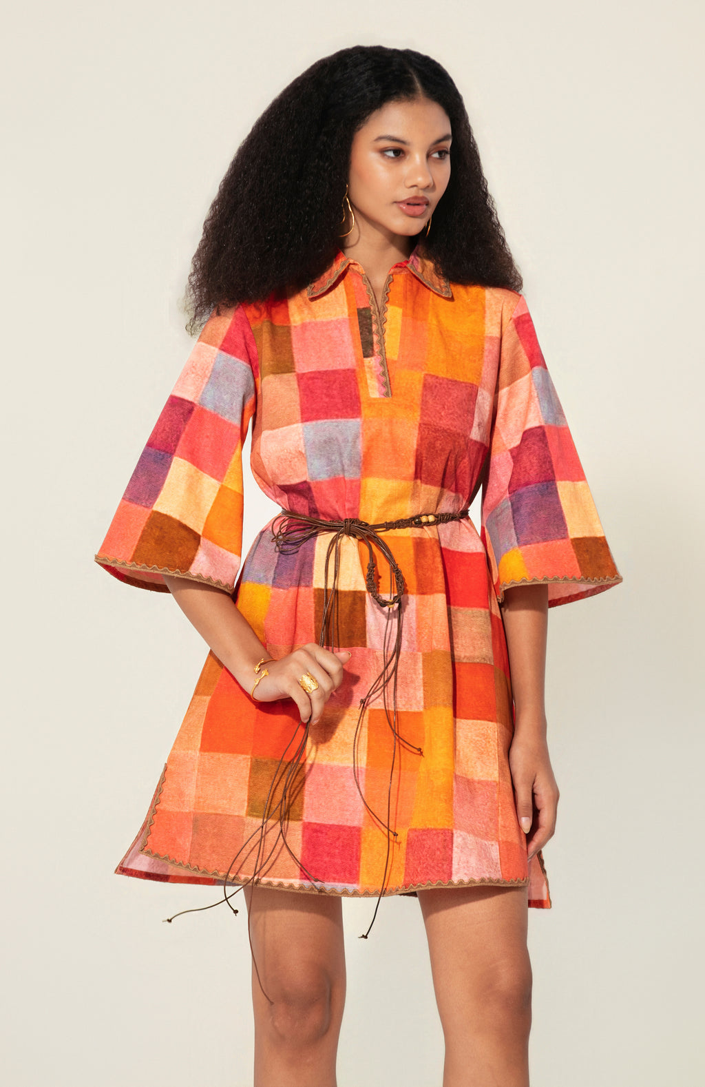 Gira Belted Mini Dress