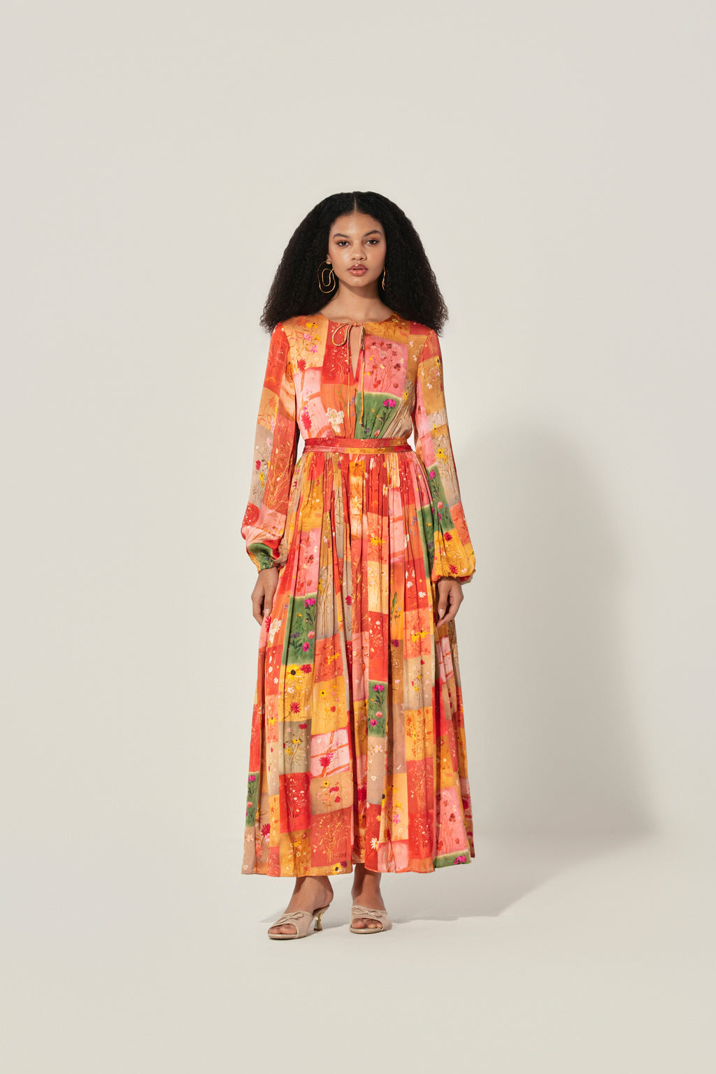 Bunila in Vijaya Silk Long Dress