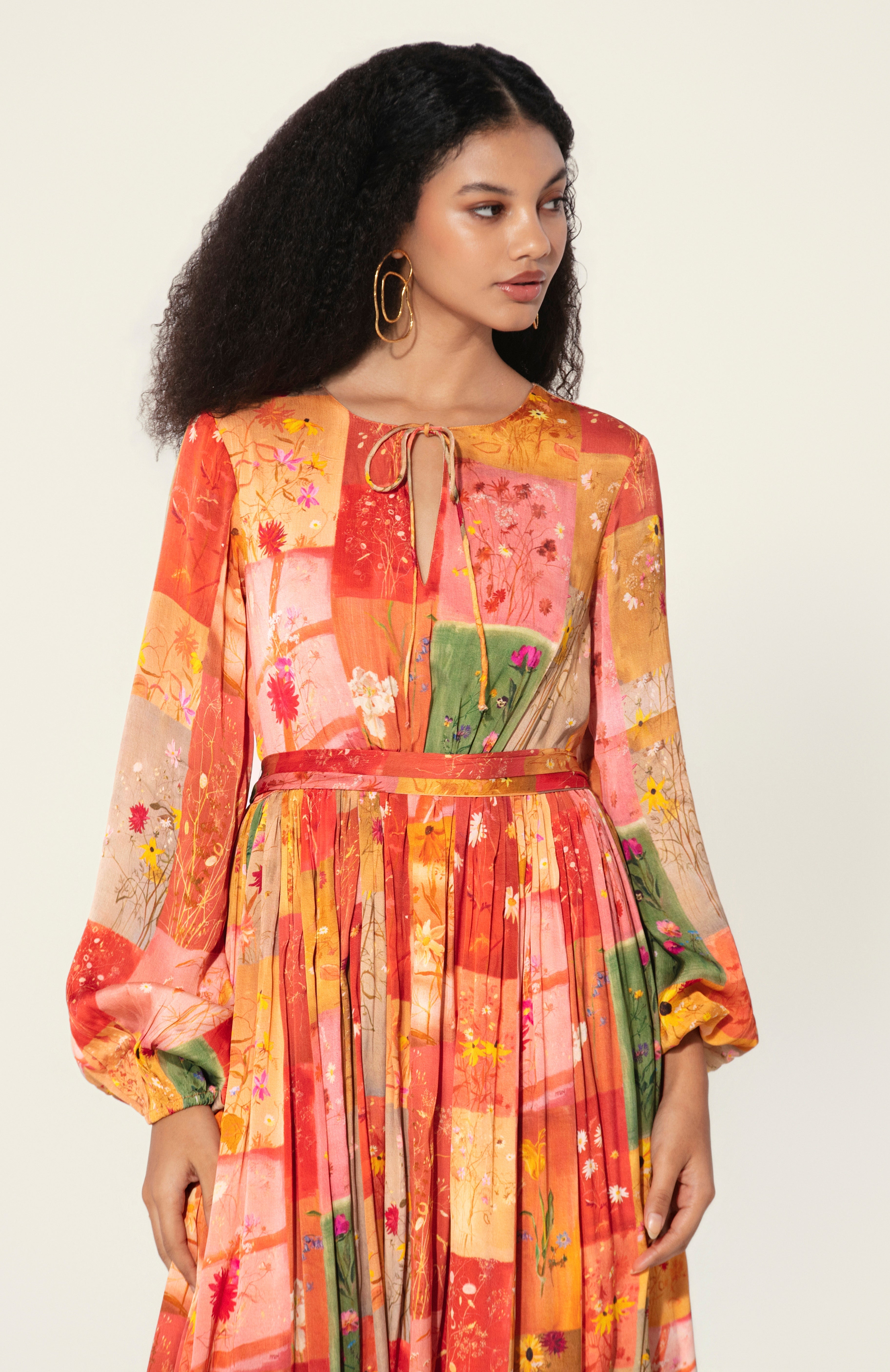Bunila in Vijaya Silk Long Dress