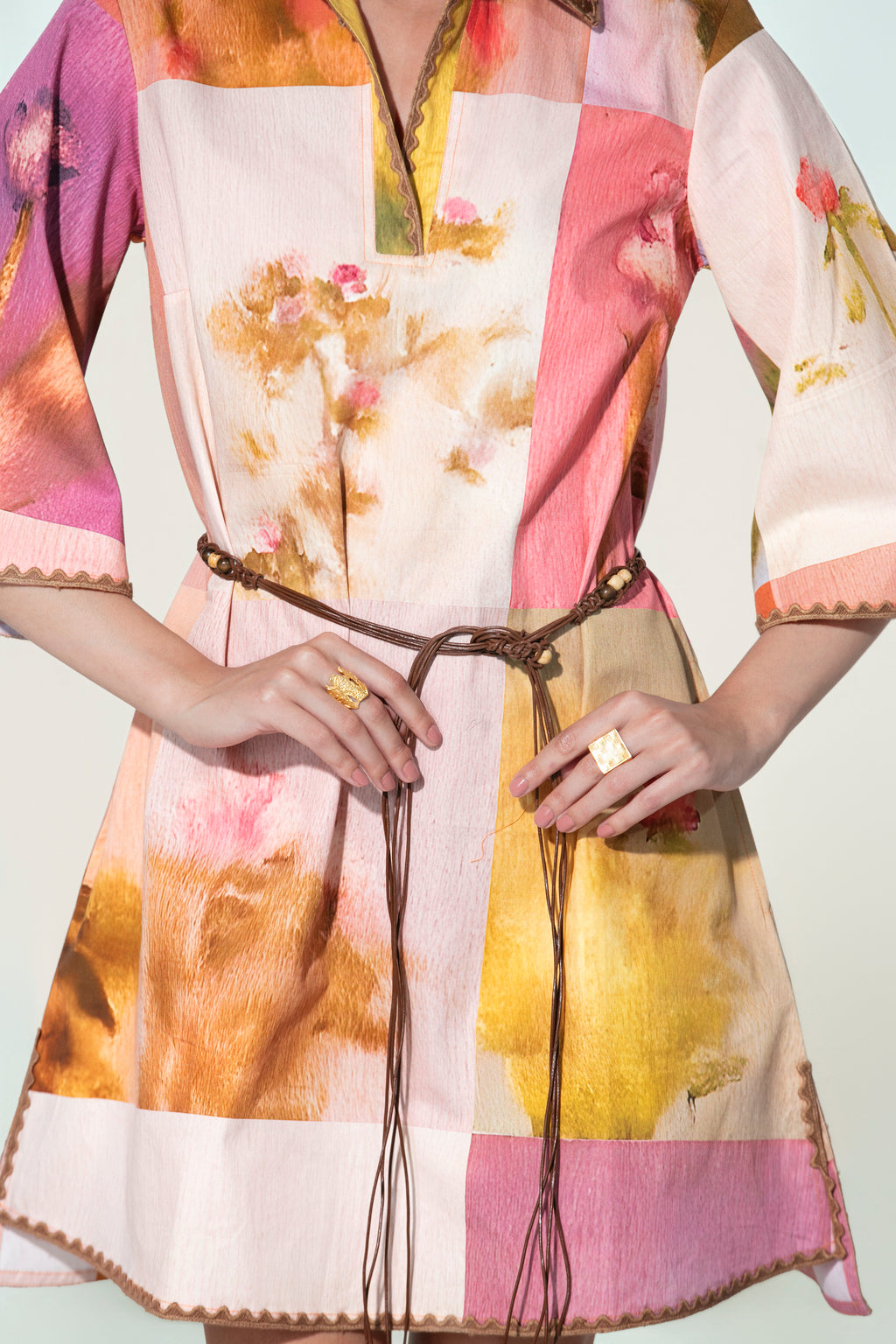 Amelia Belted Tunic Dress