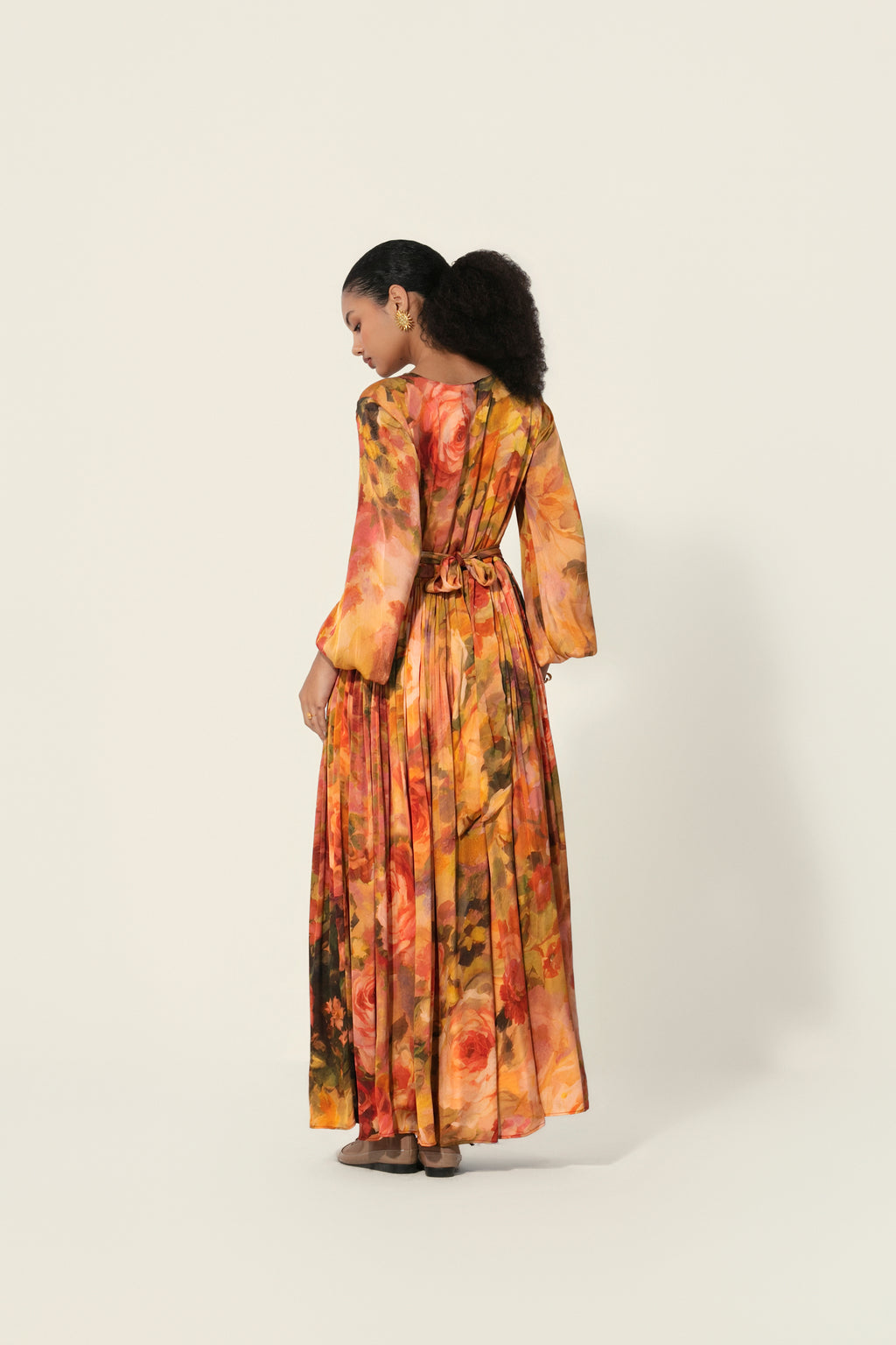 Mahlaqa Silk Long Dress
