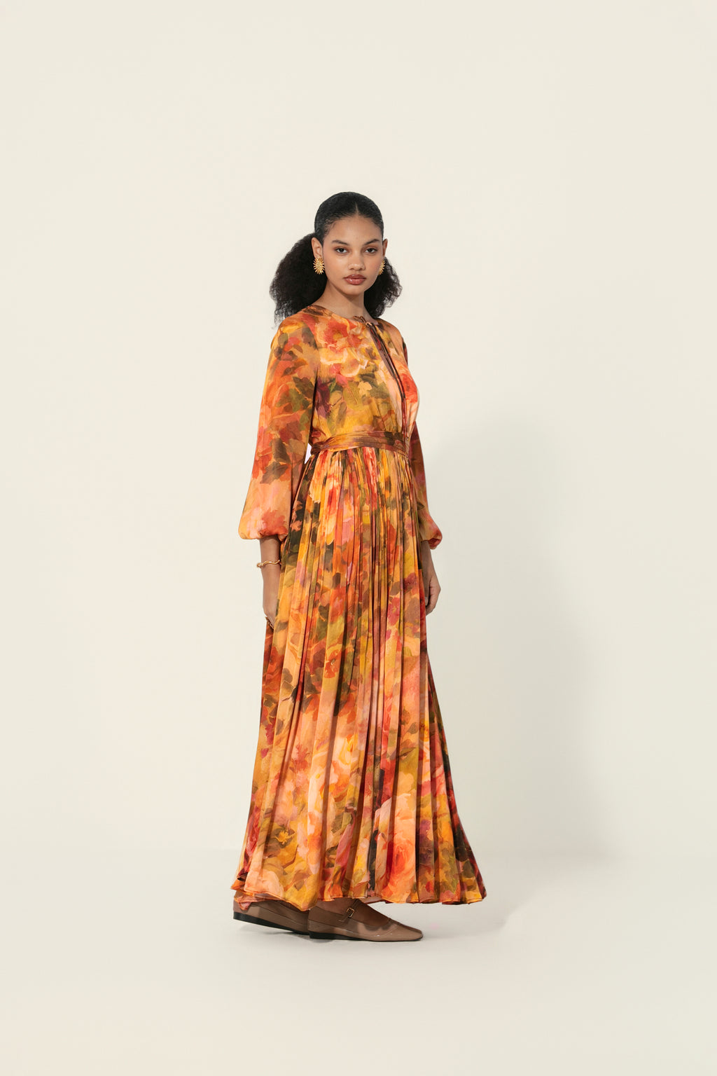Mahlaqa Silk Long Dress