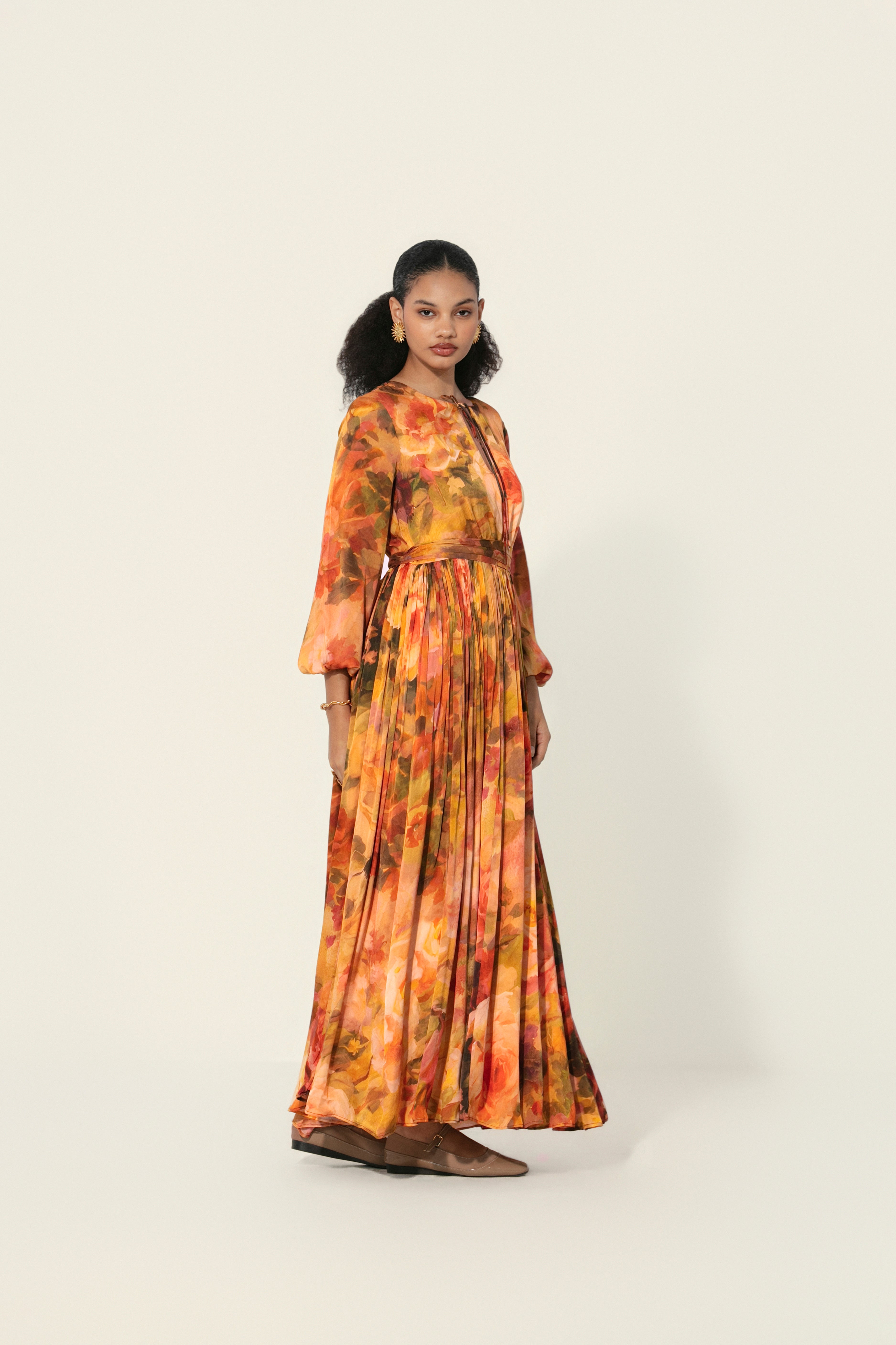 Mahlaqa Silk Long Dress