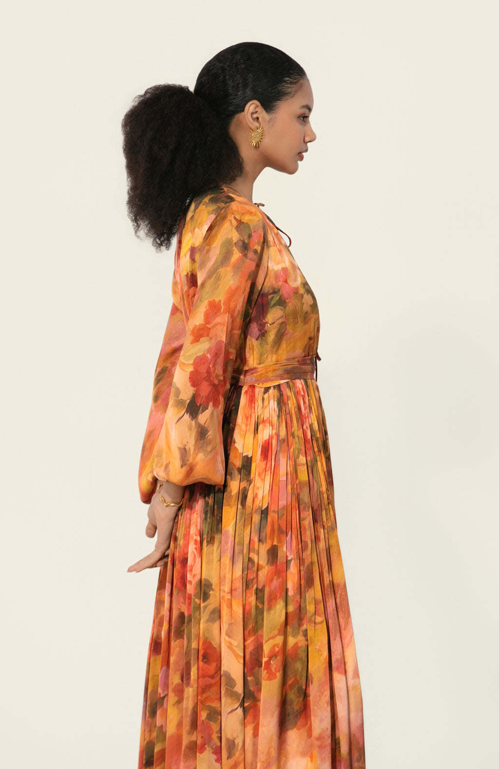 Mahlaqa Silk Long Dress