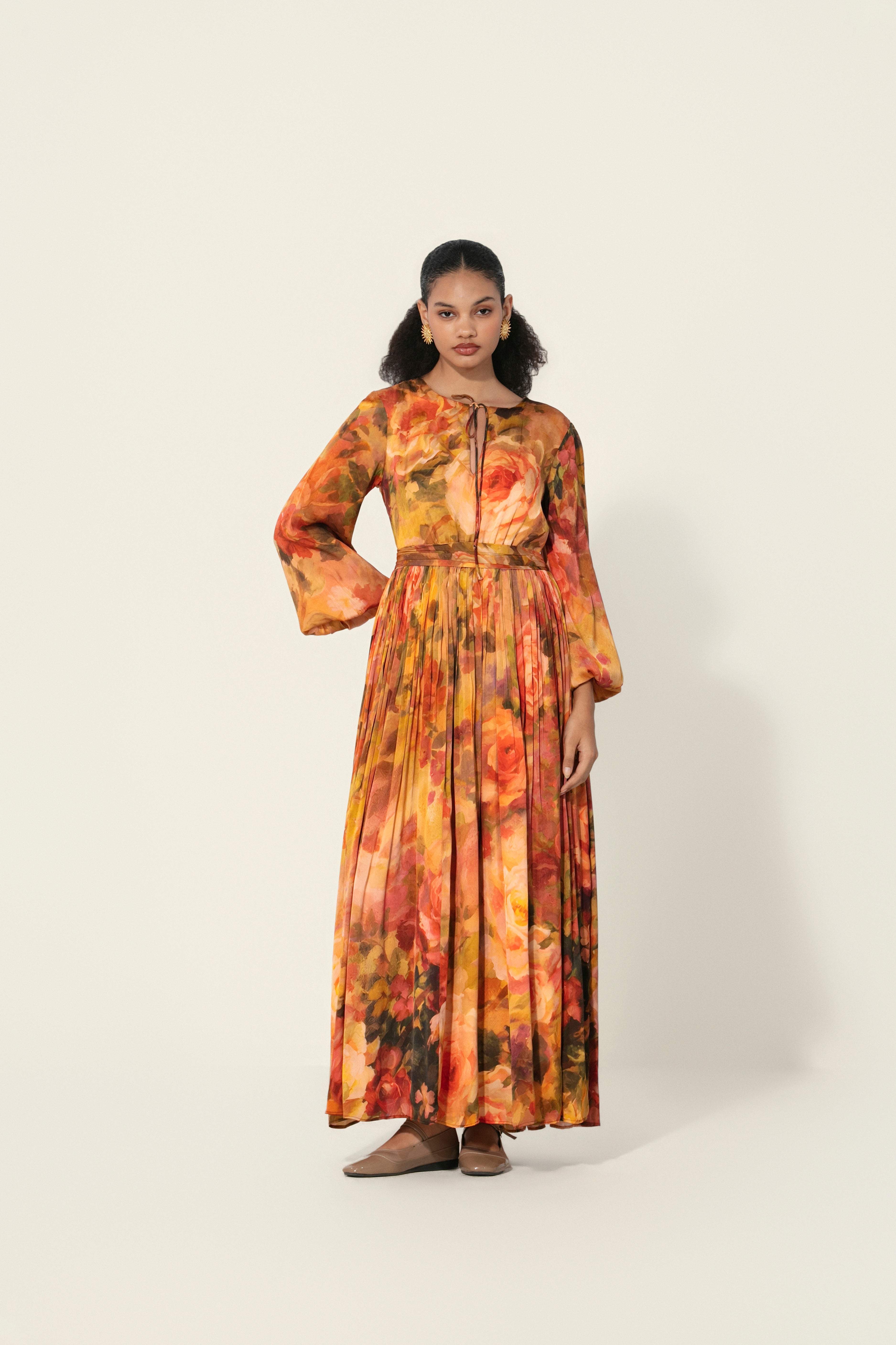 Mahlaqa Silk Long Dress