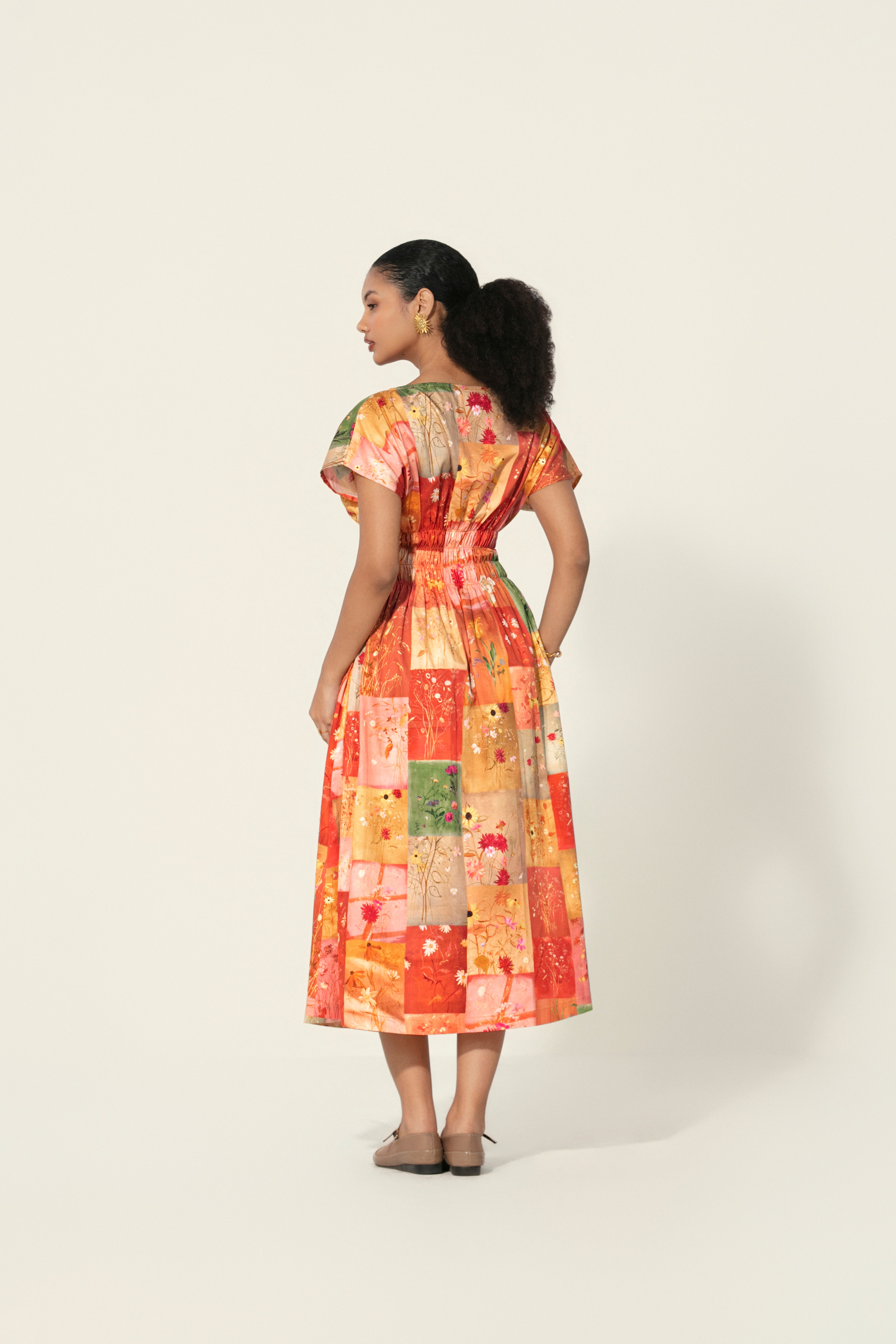 Vijaya Smocked Midi Dress