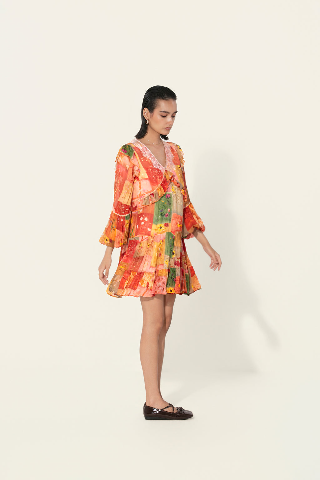 Vijaya Ruffle-Trim Mini Dress