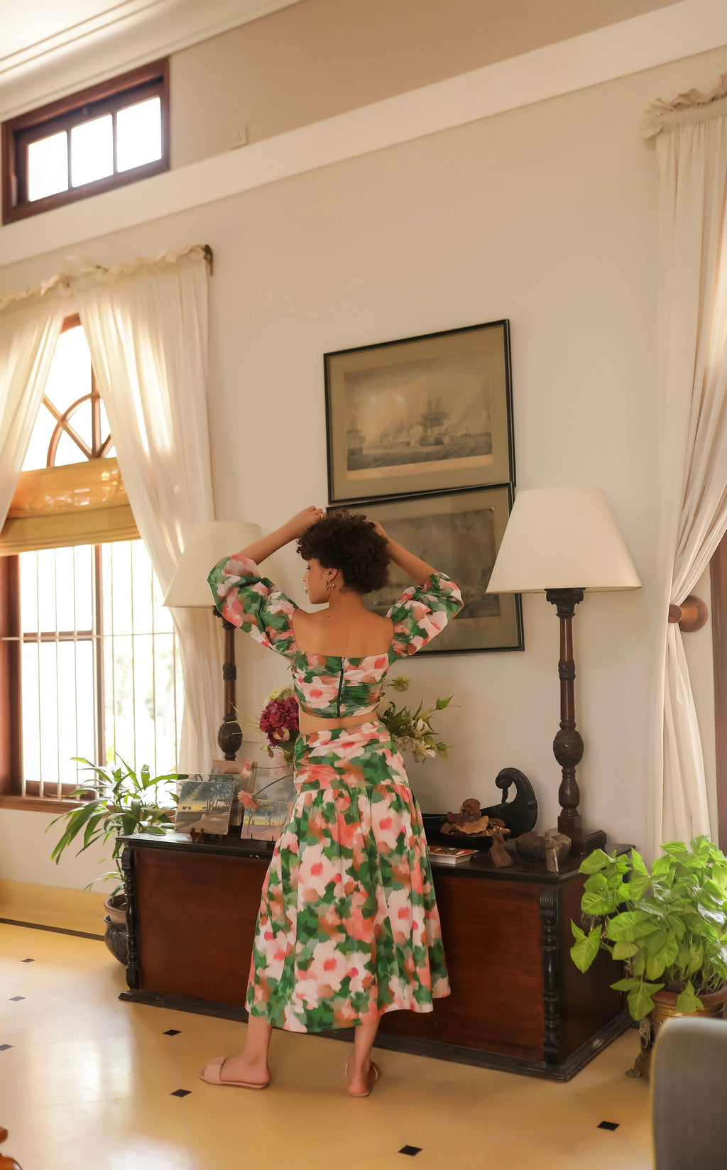 thr3letter Marylin skirt back 