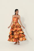 Mahlaqa Tiered Strapless Dress