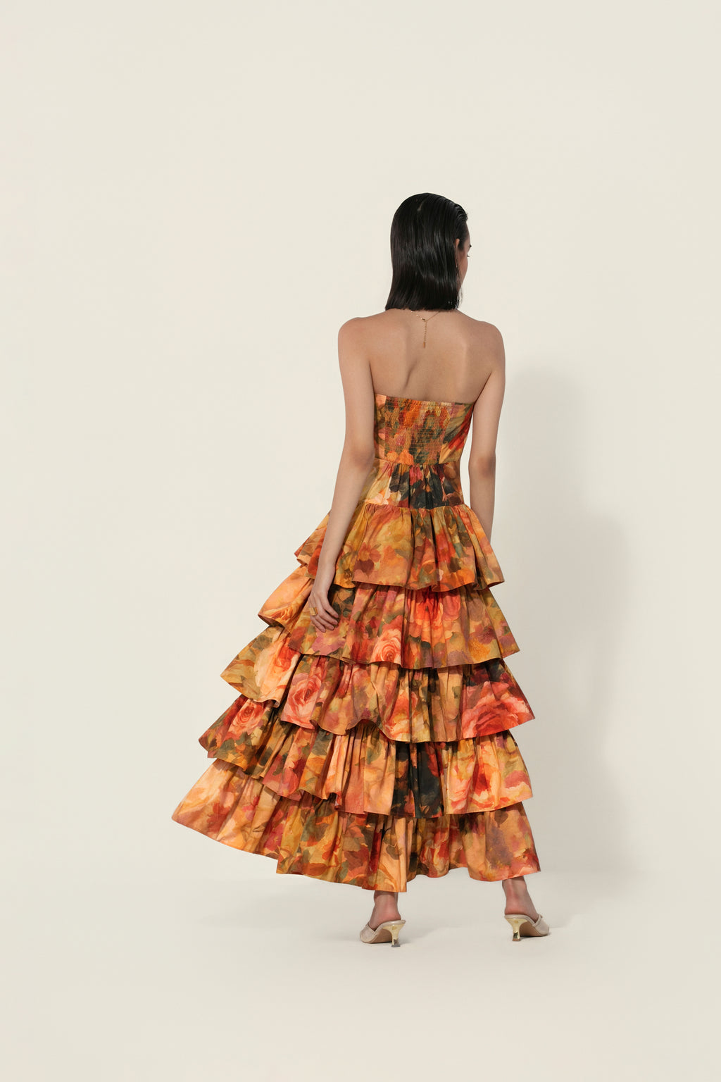 Mahlaqa Tiered Strapless Dress