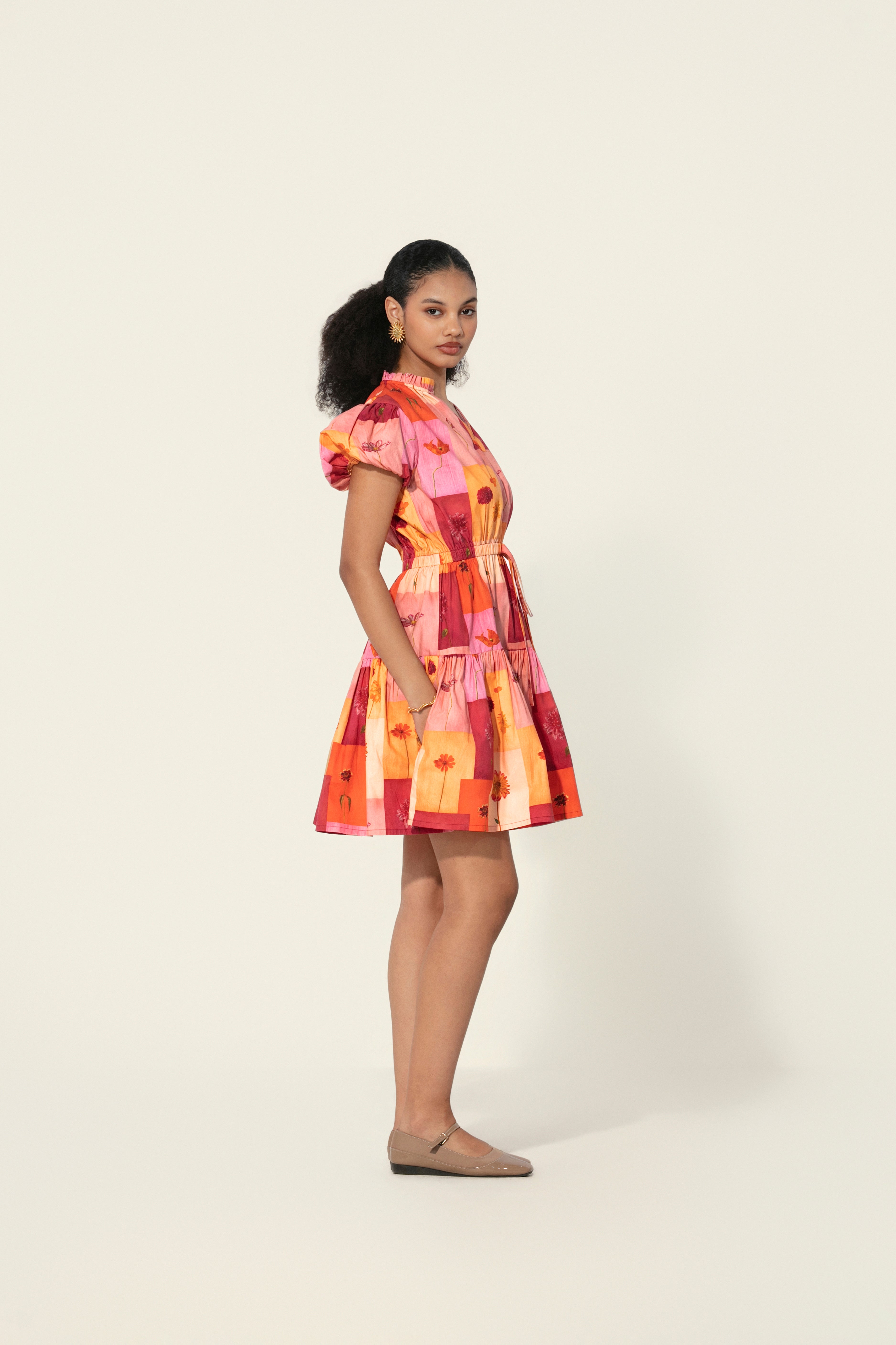 Rosita Drawstring Mini Dress