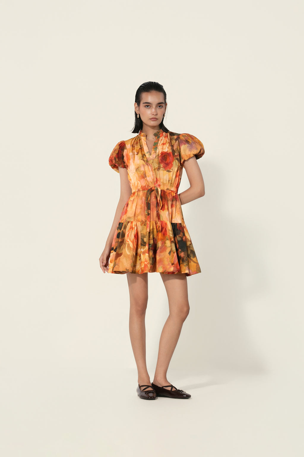Mahlaqa Drawstring Mini Dress
