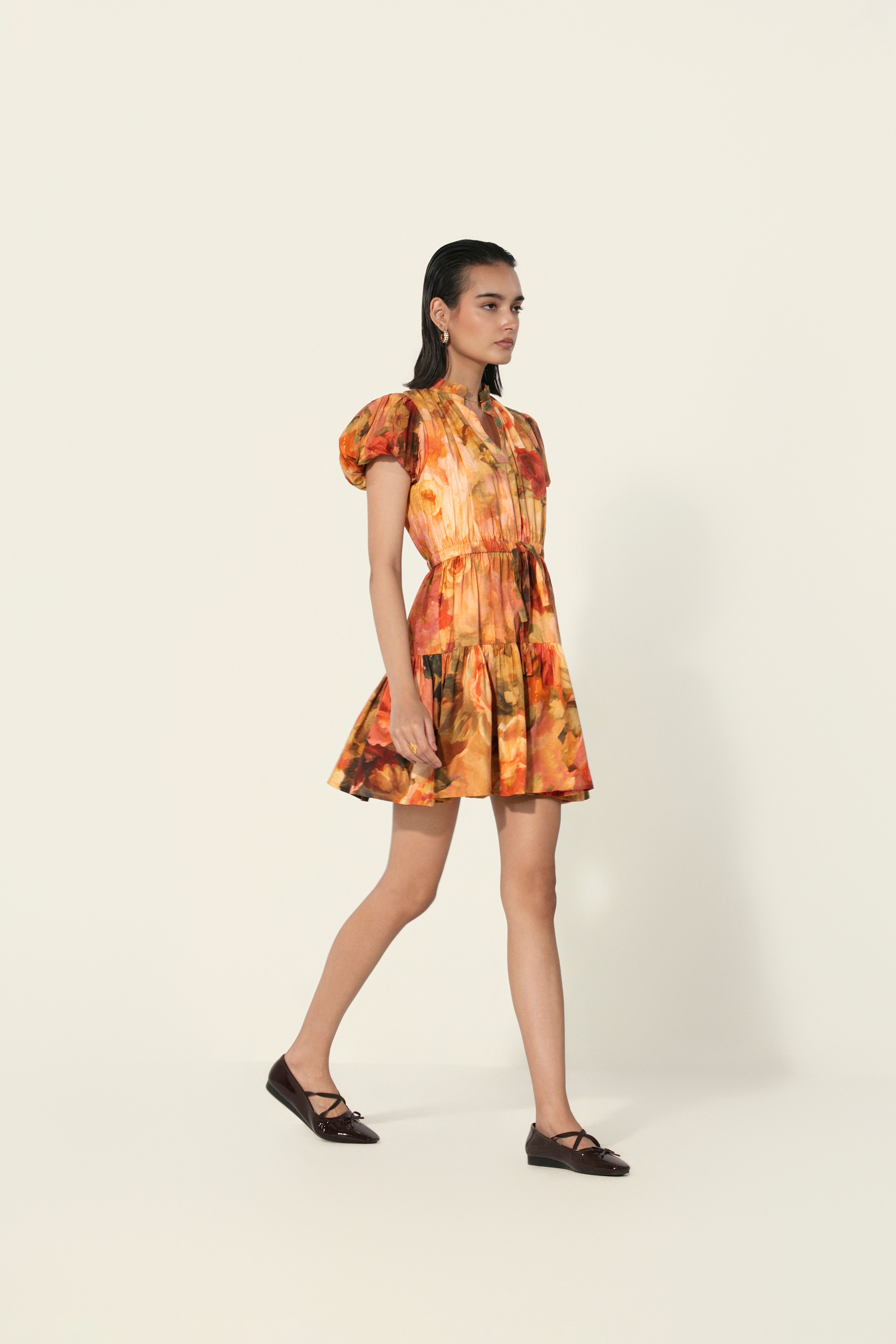Mahlaqa Drawstring Mini Dress