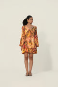 Mahlaqa Ruffle Trim Mini Dress