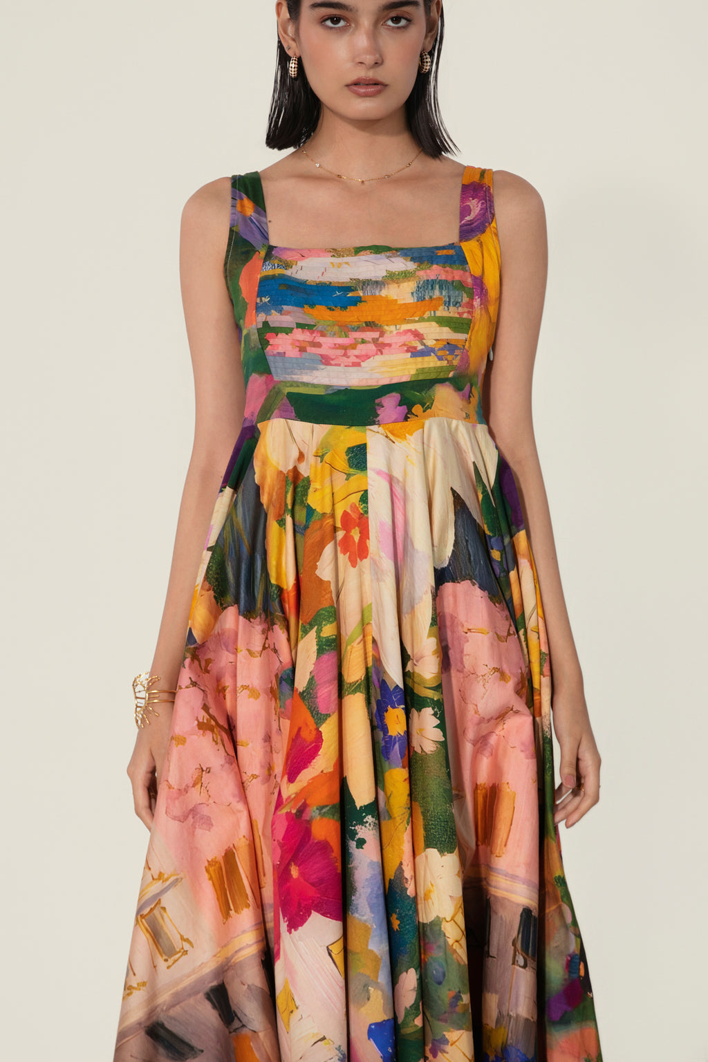 Jeanne Sculpted Long Dress