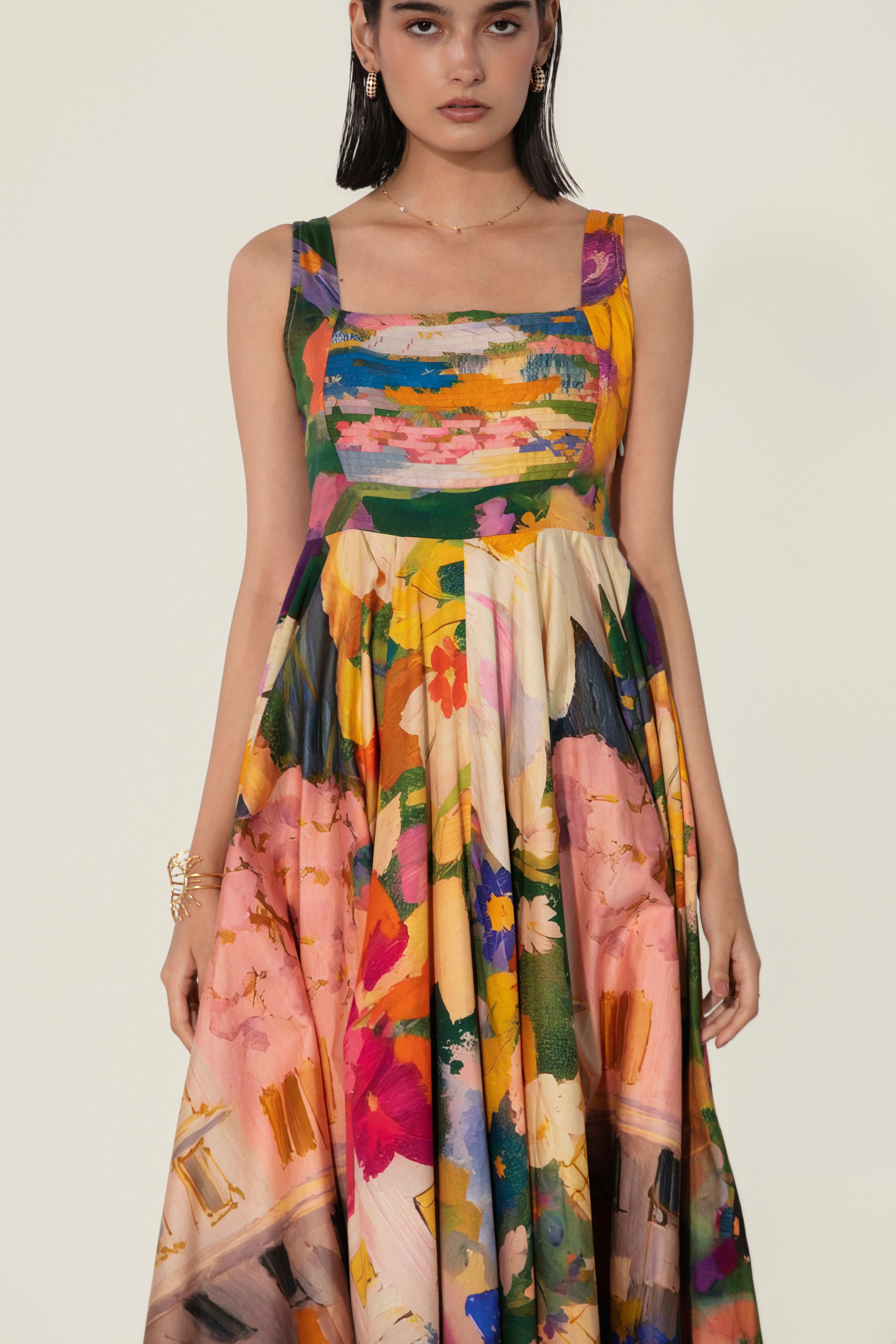 Jeanne Sculpted Long Dress