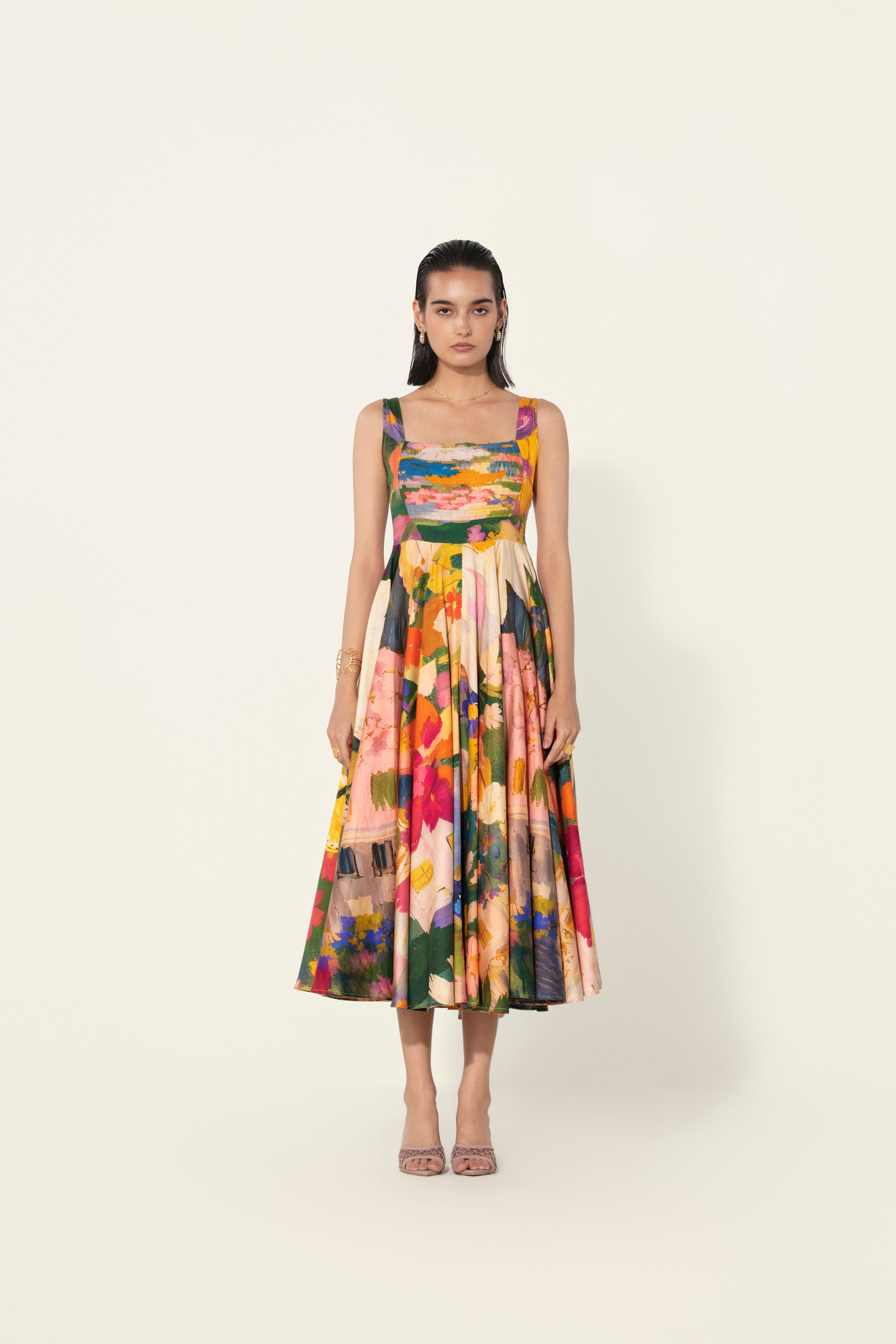 Jeanne Sculpted Long Dress