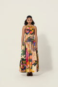 Jeanne Smocked Drop-Waist Maxi Dress