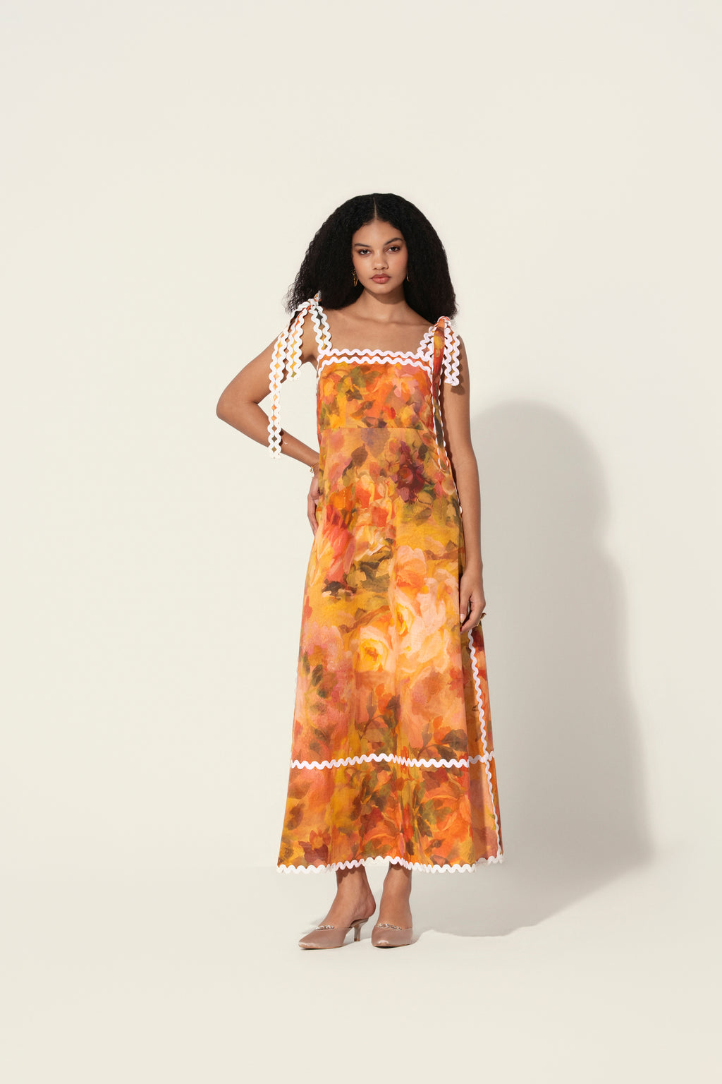 Mahlaqa Framed Maxi Dress