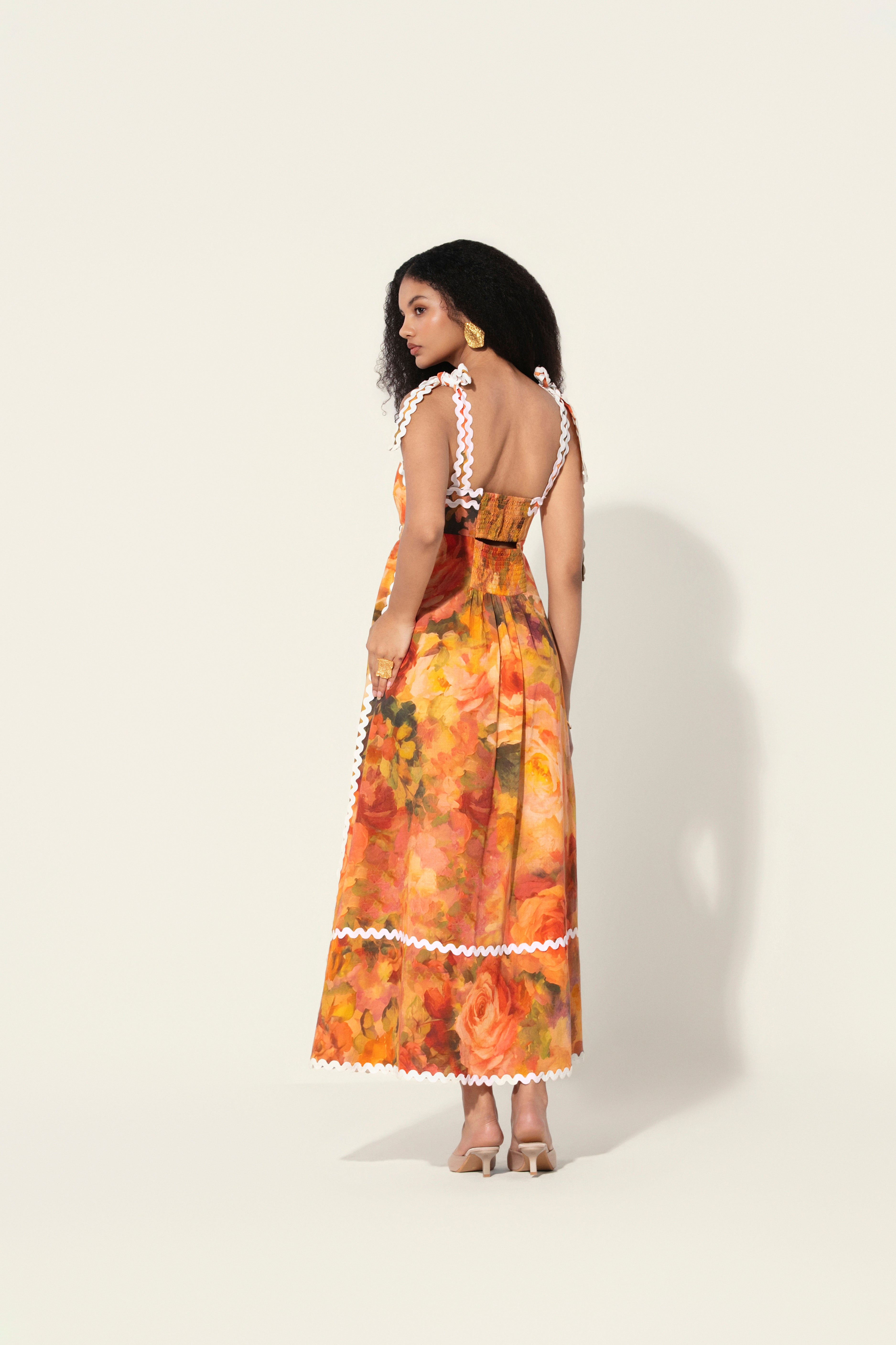 Mahlaqa Framed Maxi Dress