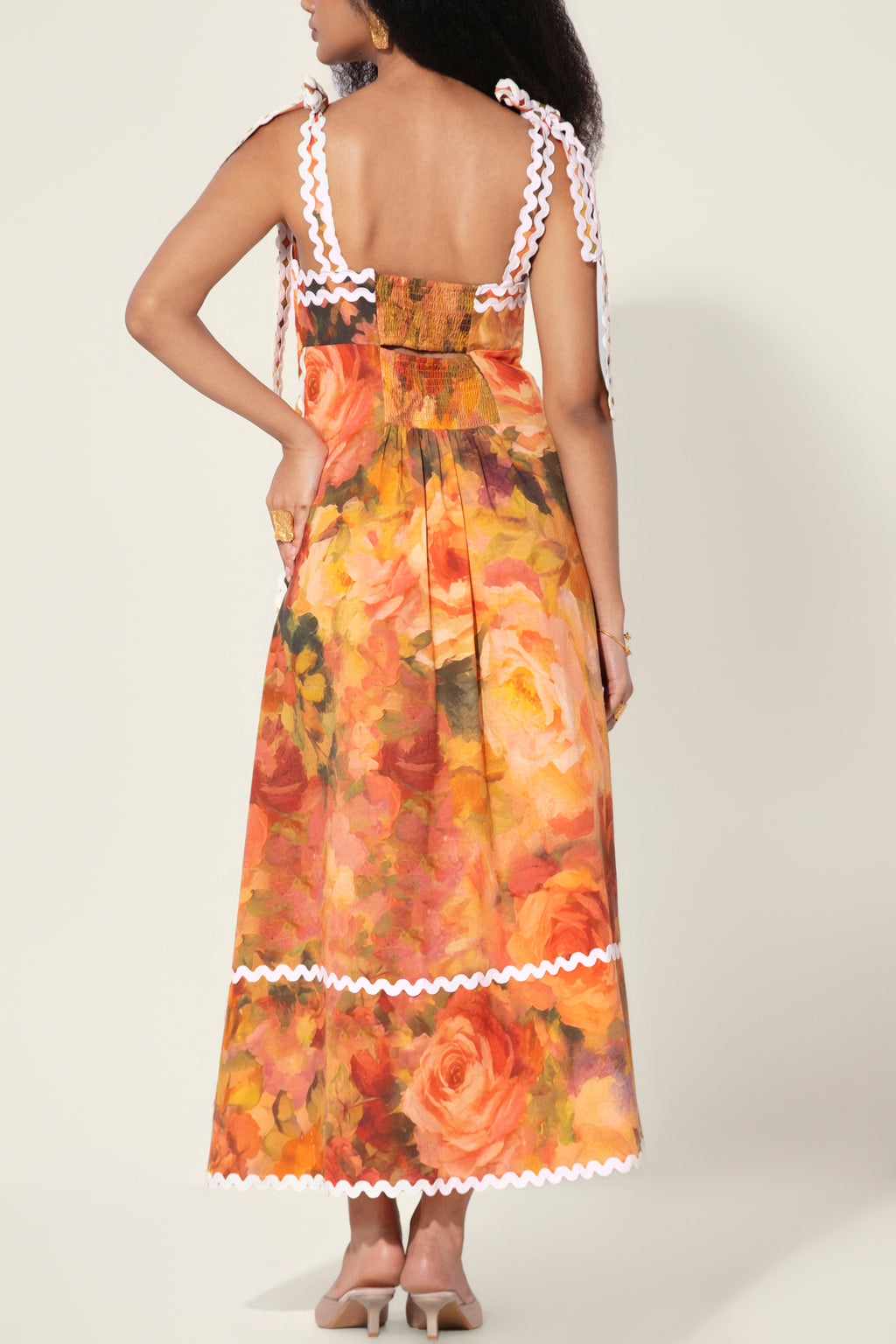 Mahlaqa Framed Maxi Dress