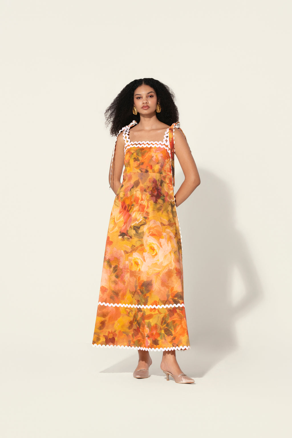 Mahlaqa Framed Maxi Dress
