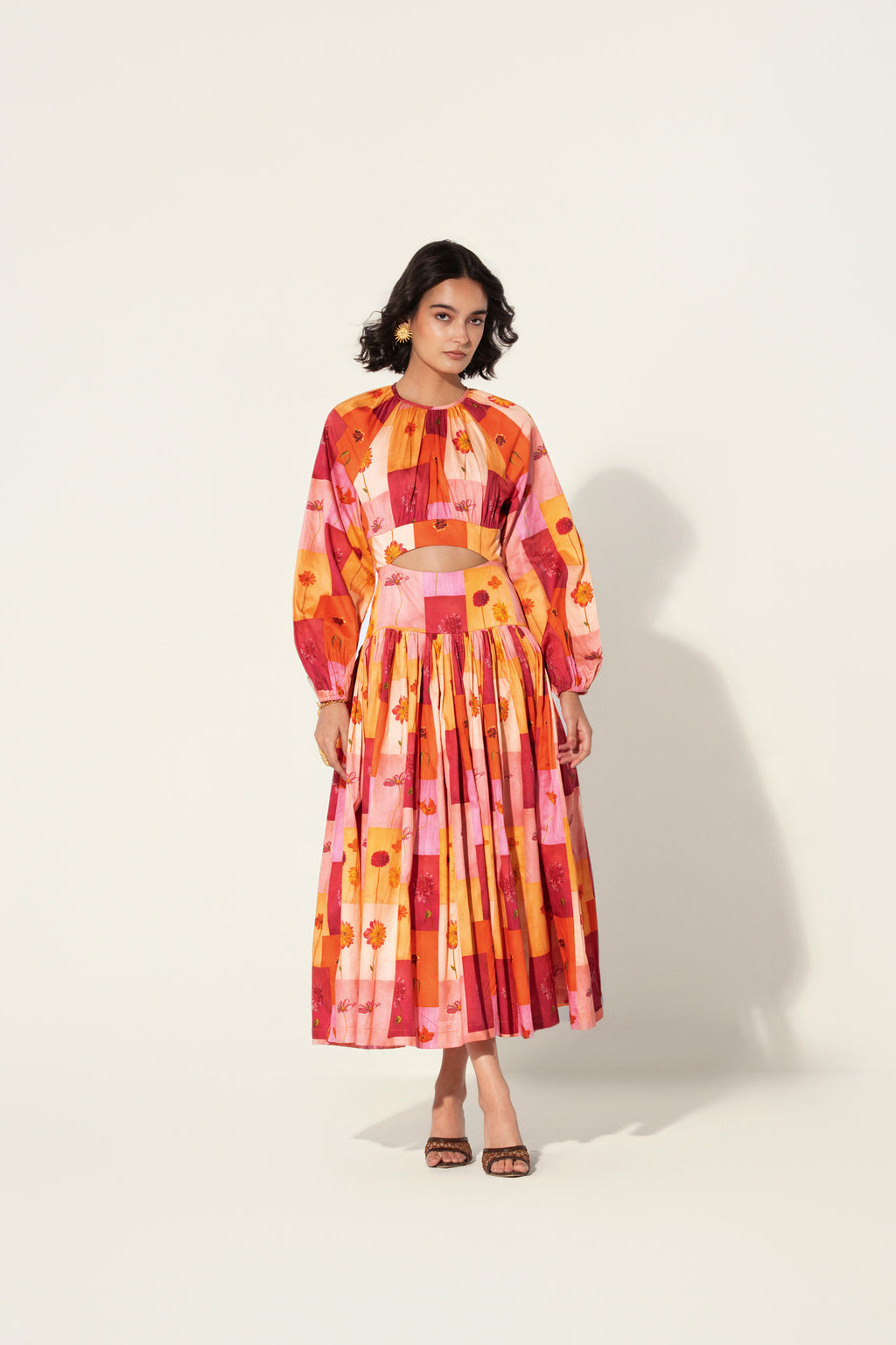 Rosita Cutout Gathered Dress