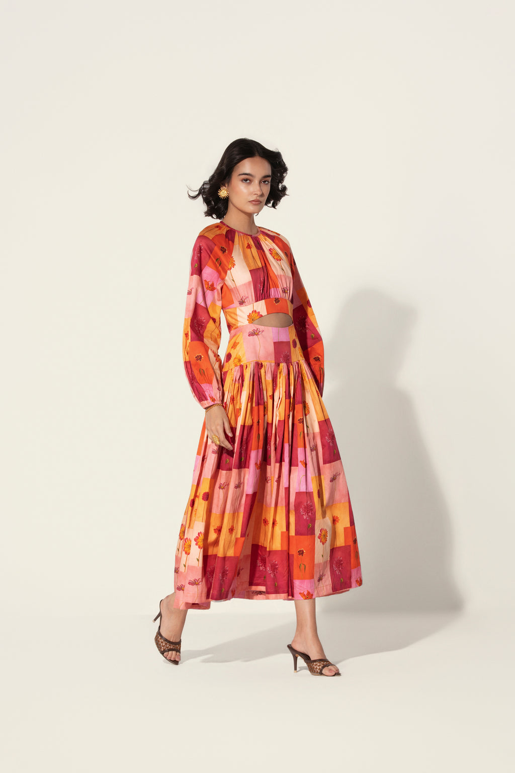Rosita Cutout Gathered Dress