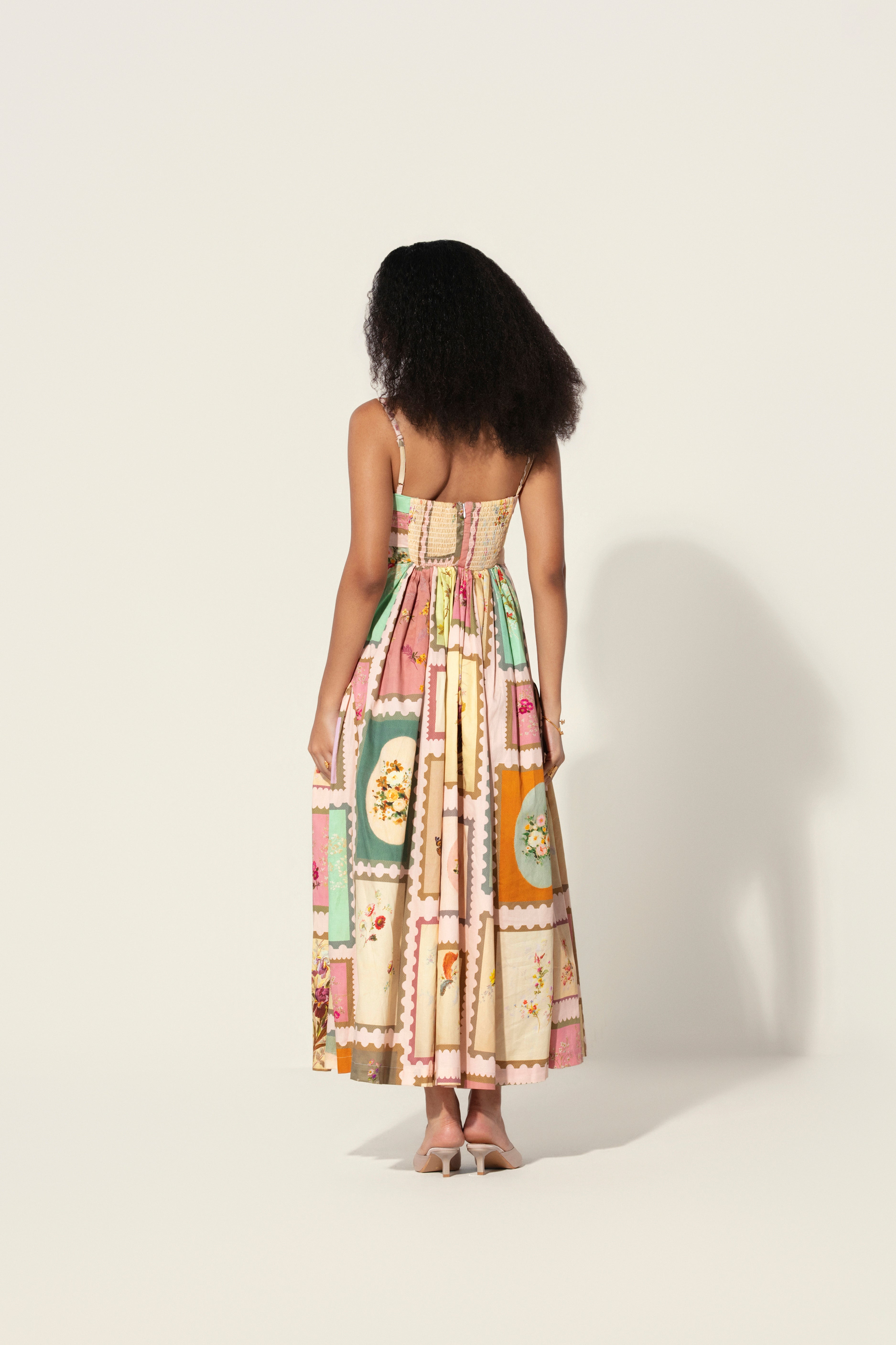 Vianna in Marianne Panelled Maxi Dress