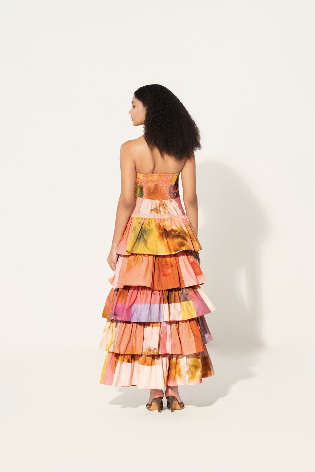 Amelia Tiered Strapless Dress