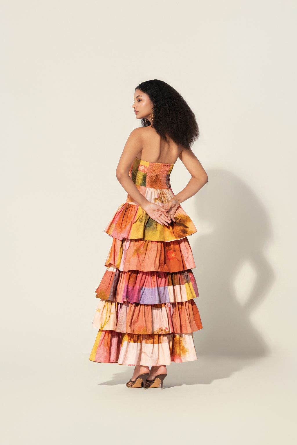 Amelia Tiered Strapless Dress