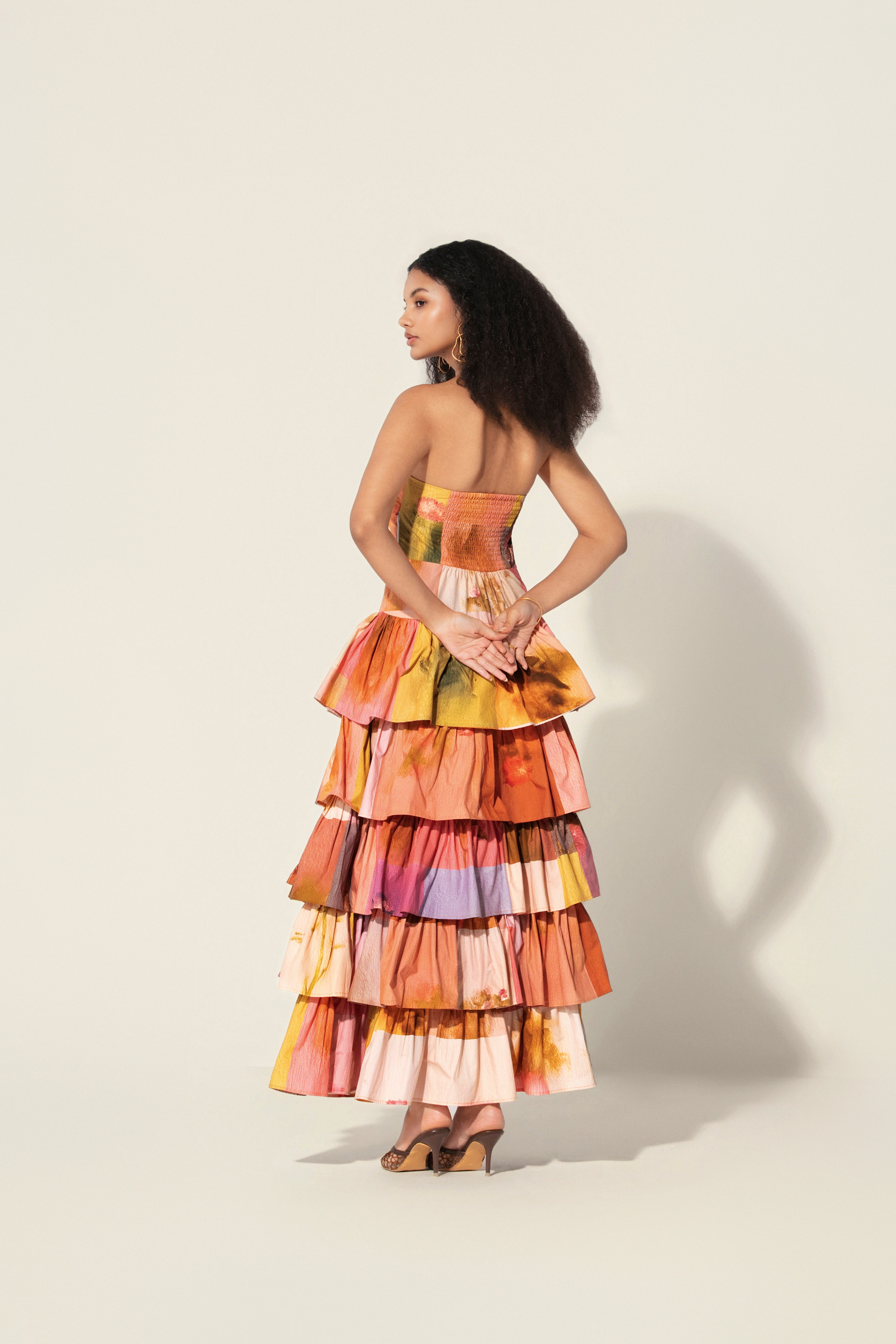 Amelia Tiered Strapless Dress